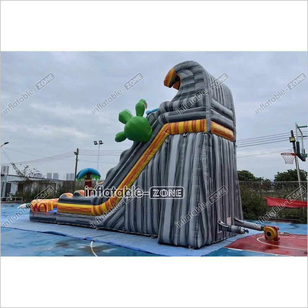 Blow Up Water Slide Big Inflatable Pontoon Slides A Bounce House Play Center Giant Waterslide - Inflatable-Zone