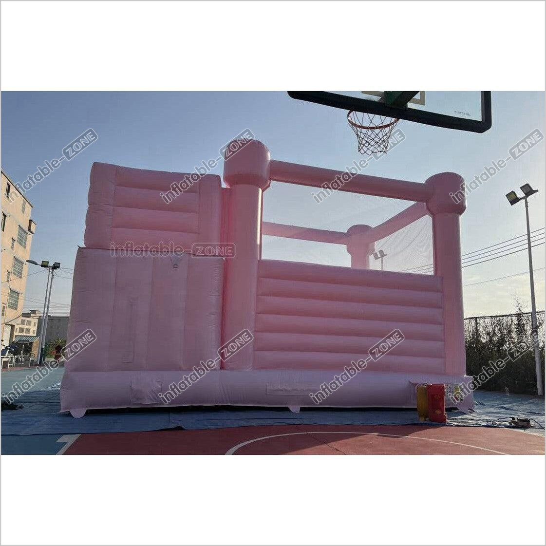 Pink Bounce House Combo Commercial Inflatable Slide Wedding Jumping Castle For Wedding Birthday Party - Inflatable-Zone