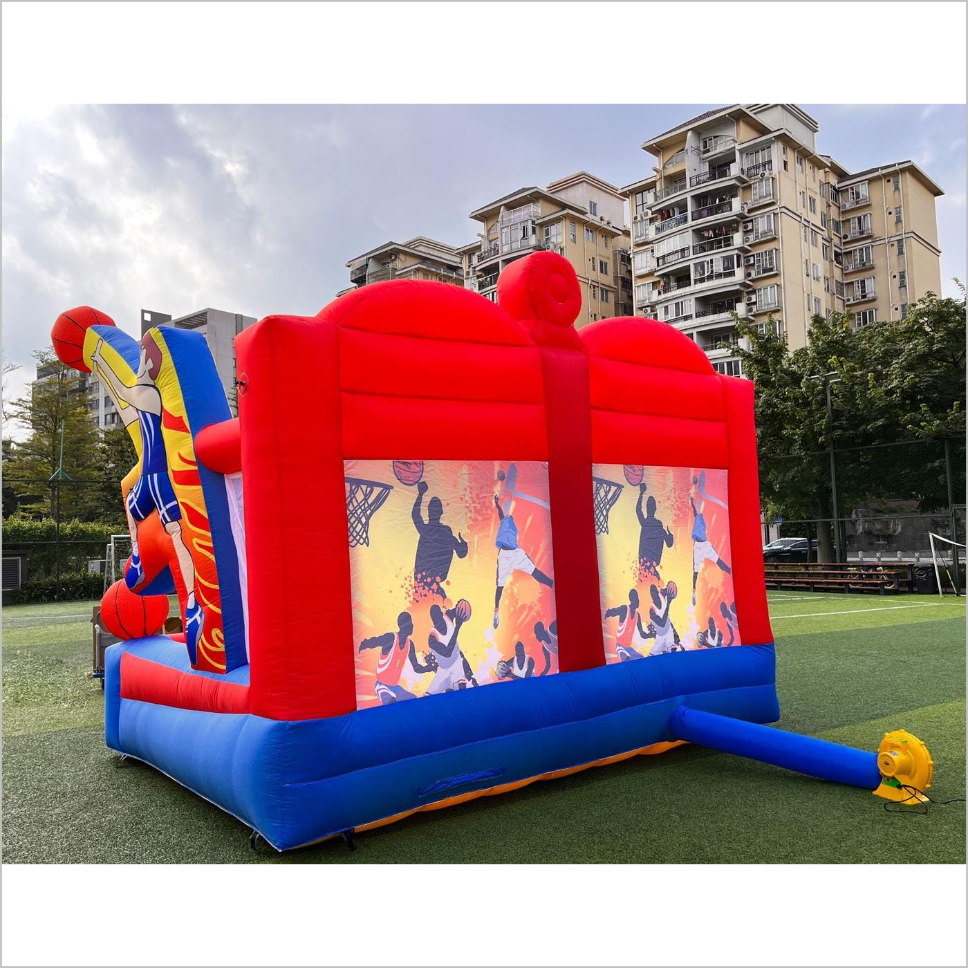 Inflatable Basketball Game Hoop Shooting Outdoor Playground Equipment Near Me Double Shot Basketball Hoop