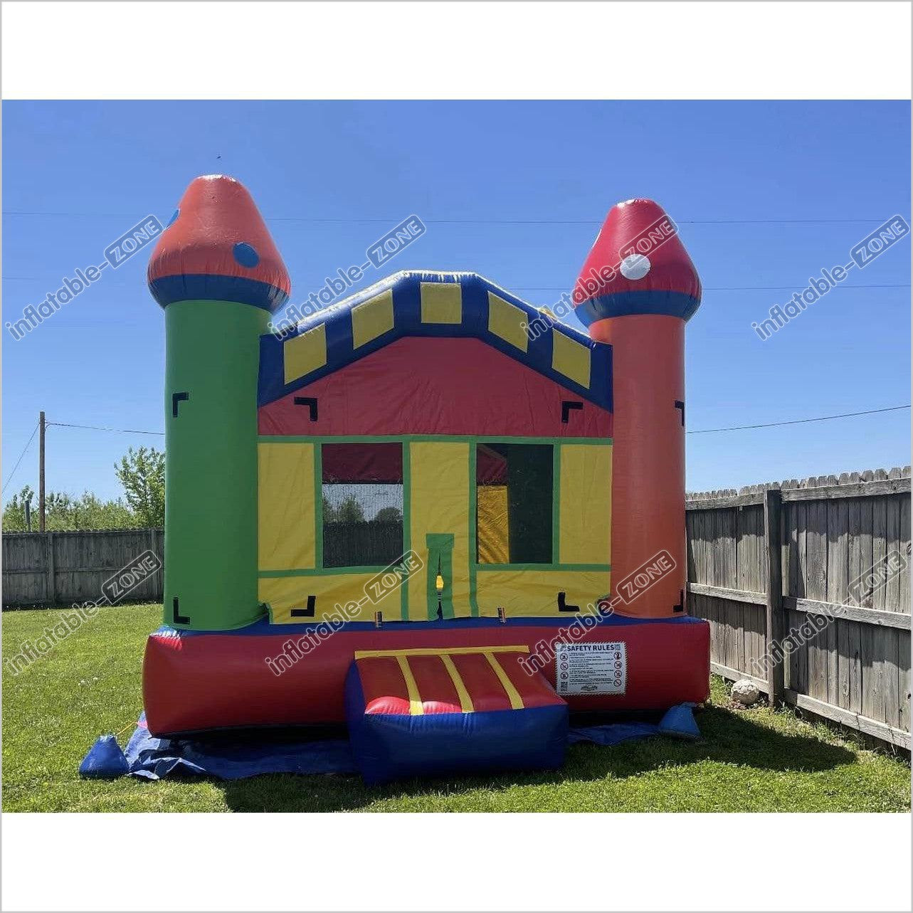 Modern Bounce House With Slide For Kids, Hot Sell Mushroom Jumper - Inflatable-Zone
