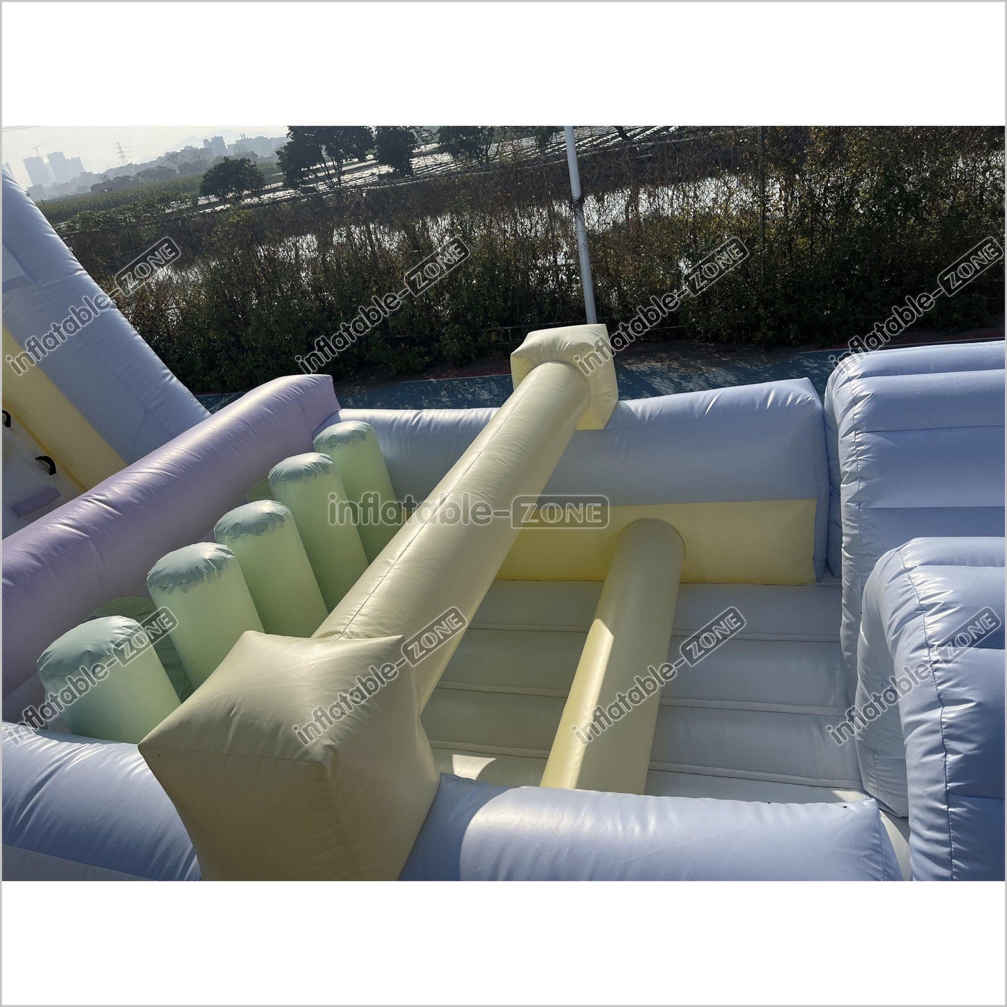 Large Inflatable Obstacle Course Slip And Slide Birthday Party Fun Obstacle Course For Adults - Inflatable-Zone