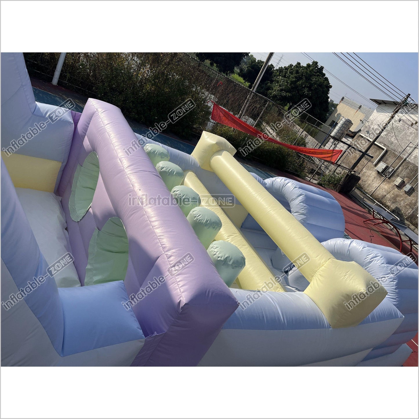 Large Inflatable Obstacle Course Slip And Slide Birthday Party Fun Obstacle Course For Adults - Inflatable-Zone