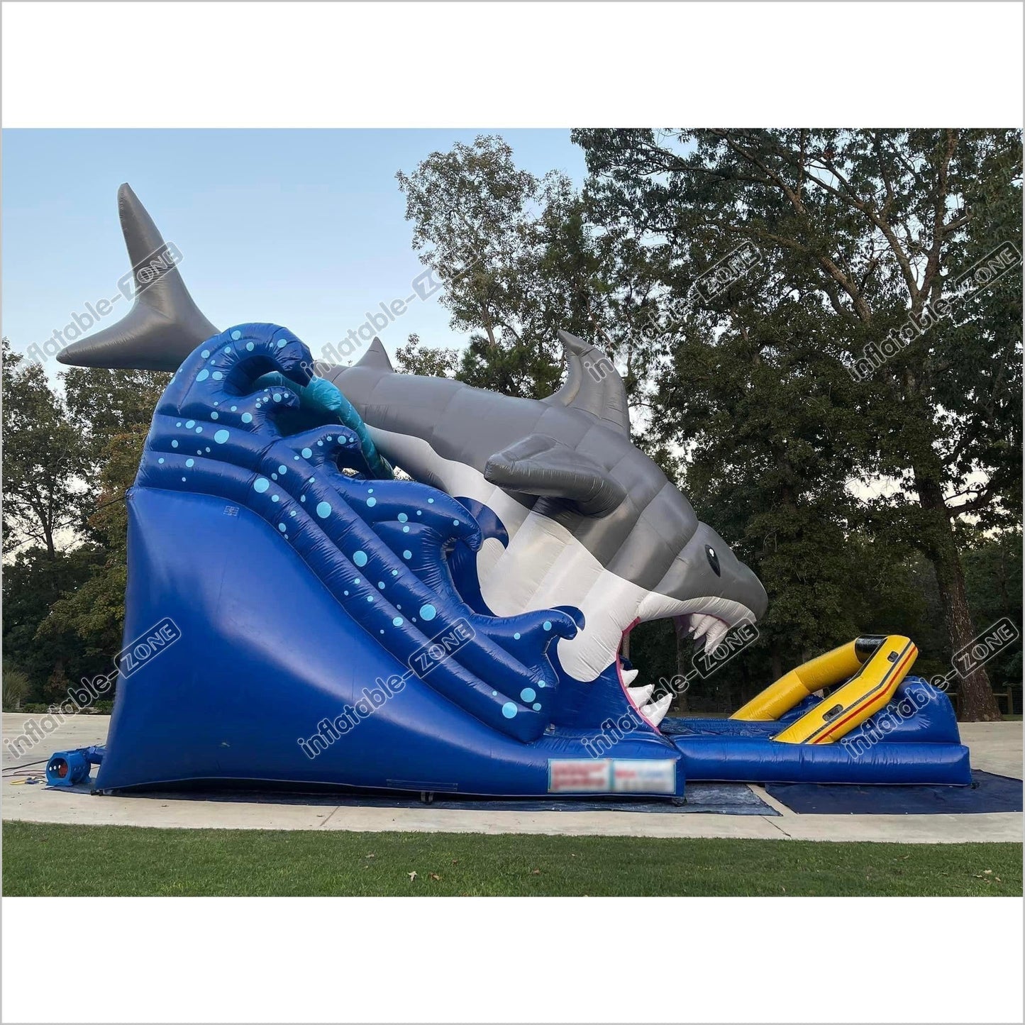 Inflatable Shark Water Slide, Giant Inflatable Water Slide For Adult - Inflatable-Zone