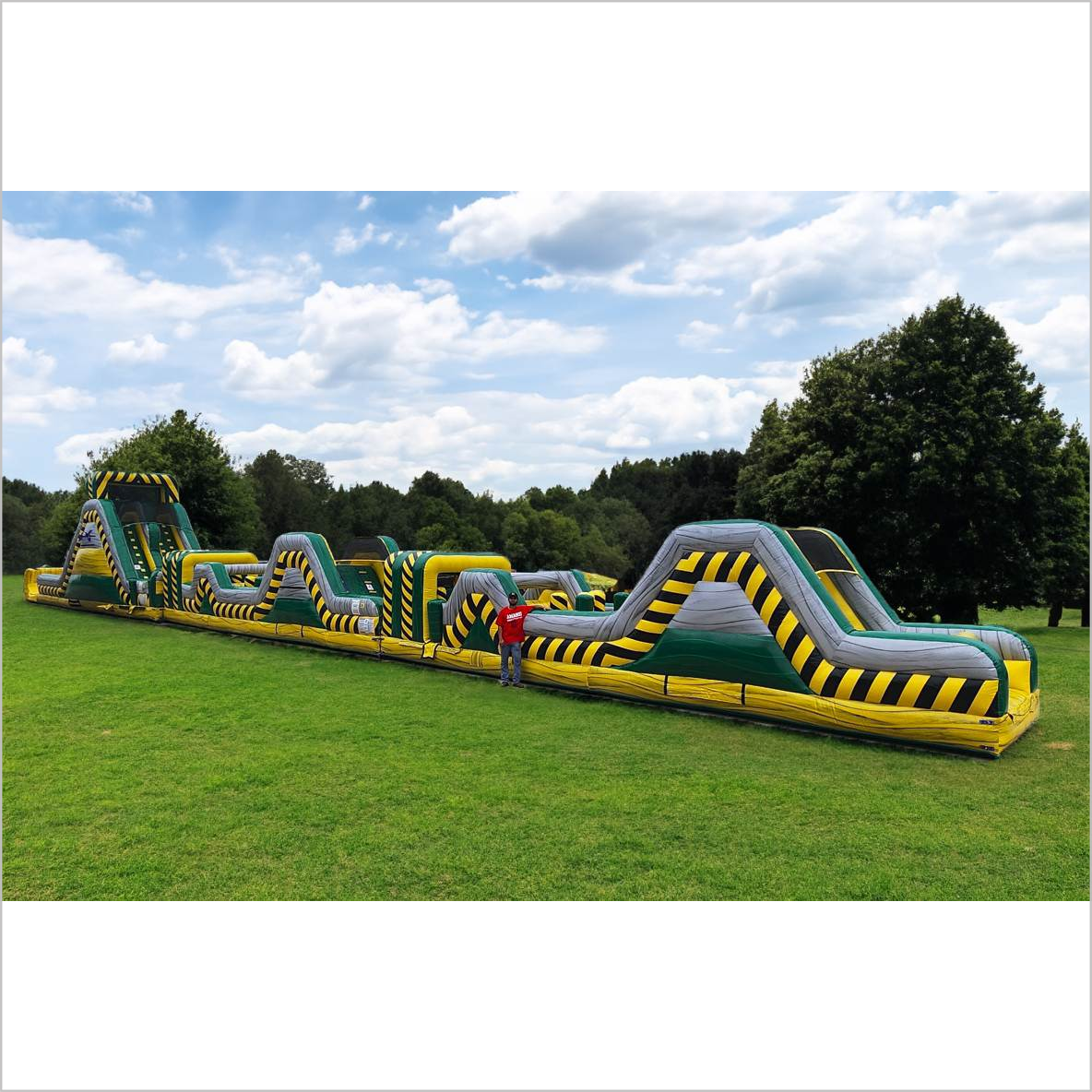 Biohazard Inflatable Obstacle Course Hire Super Rush Run And Slide Outdoor Assault Course Near Me - Inflatable-Zone