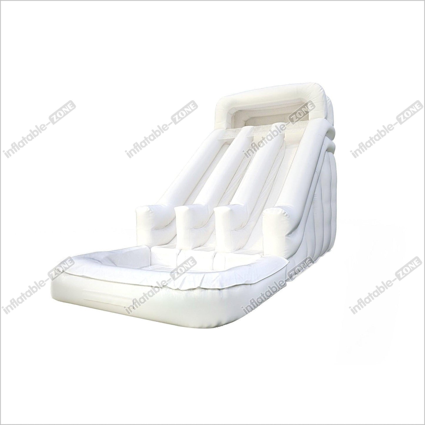 Great White Wild Inflatable Slide White Inflatable Water Slide White Water Bounce House - Inflatable-Zone