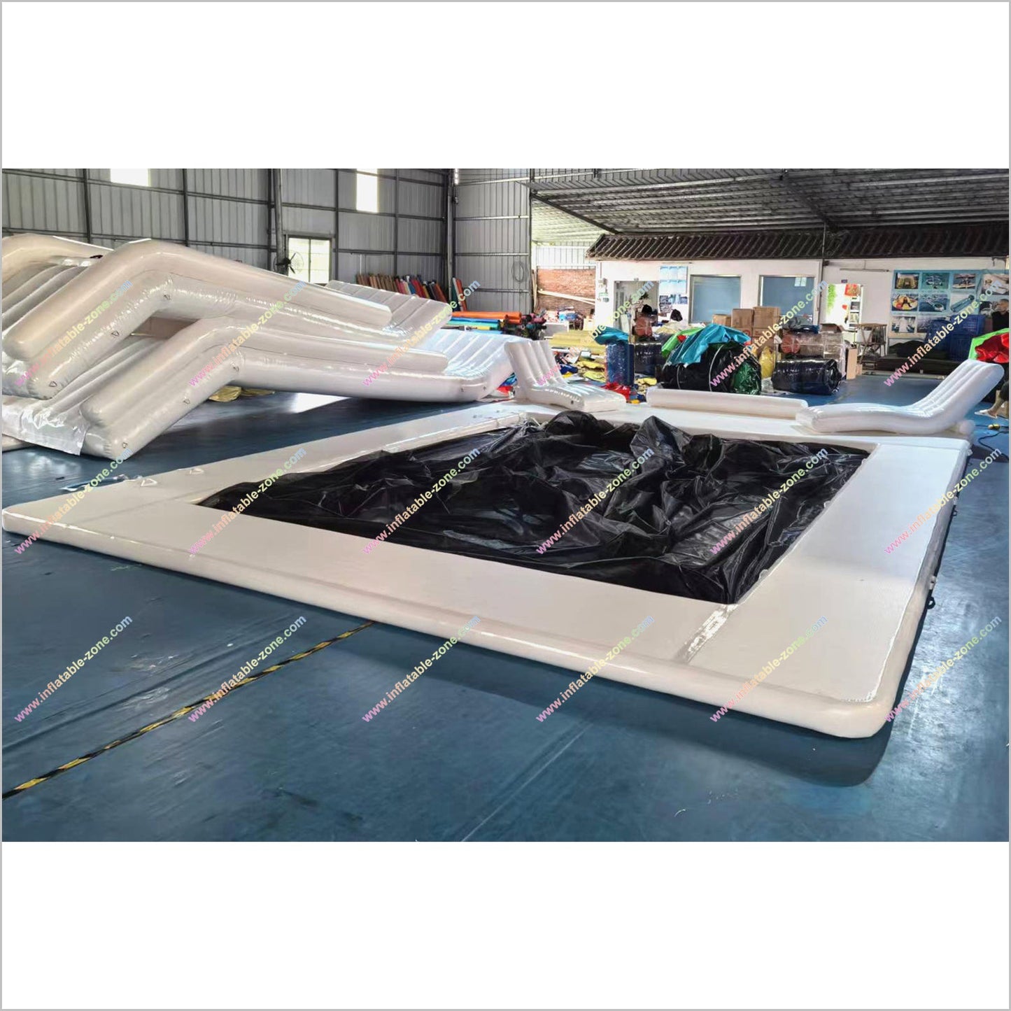 Swimming Pool Ocean Inflatable Water Platform And Sofa Yacht Pool Outdoor Leisure Floating Water Park Near Me - Inflatable-Zone