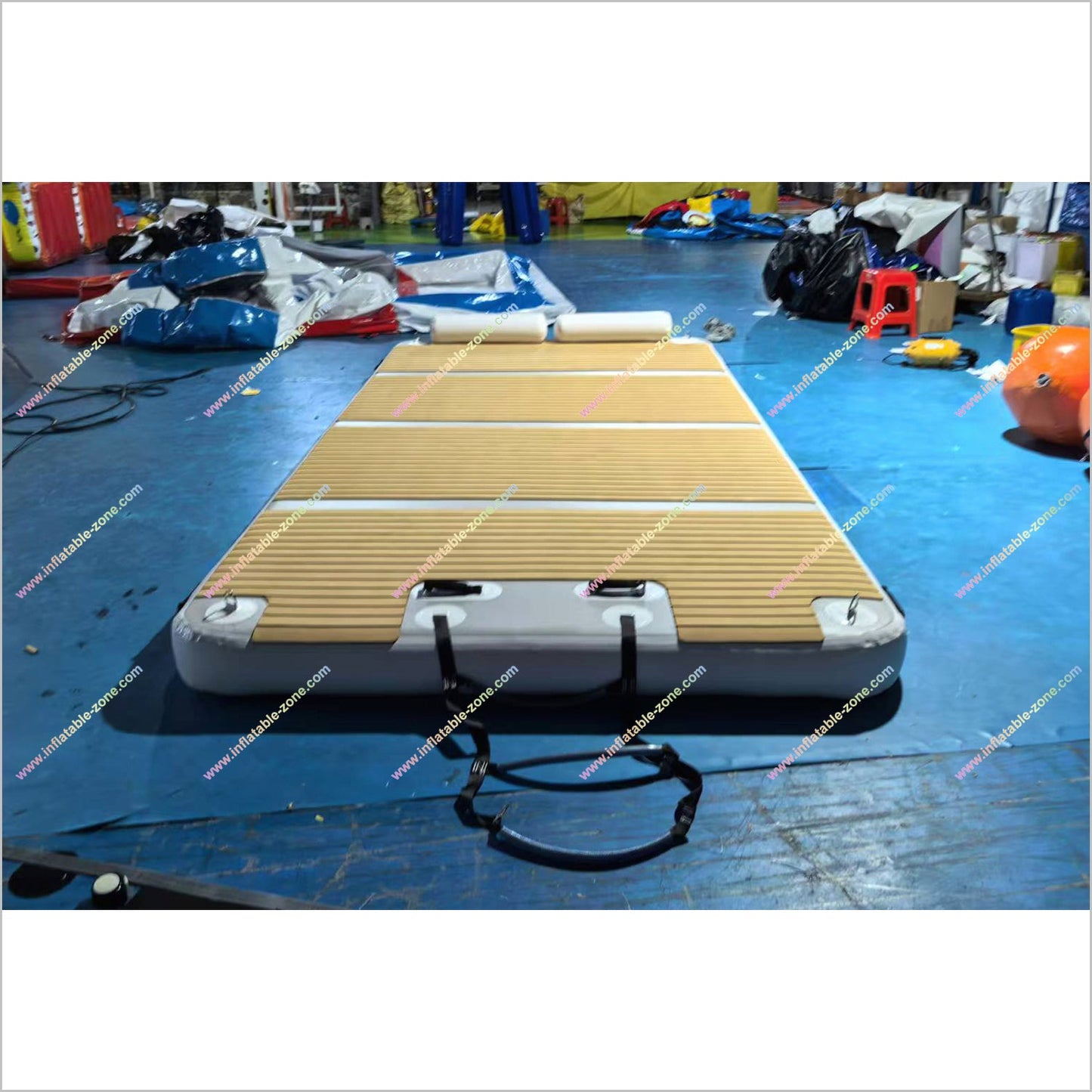 Inflatable Floating Dock Water Trampoline Bounce Swim Fishing Camping Pontoon Inflatable Platform For Water - Inflatable-Zone