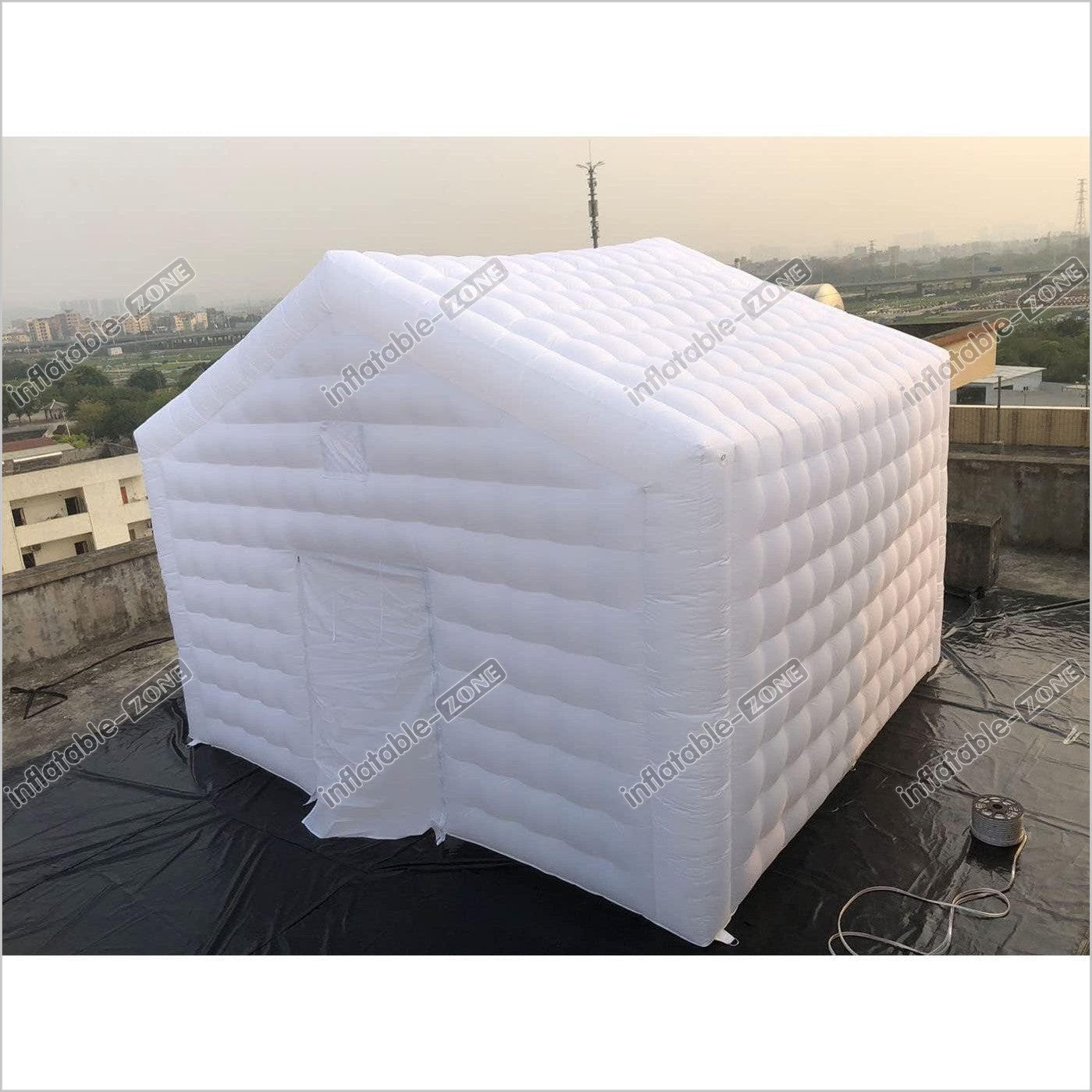 Large White Inflatable Nightclub Cube Wedding Tent Portable Inflatable Night Club - Inflatable-Zone