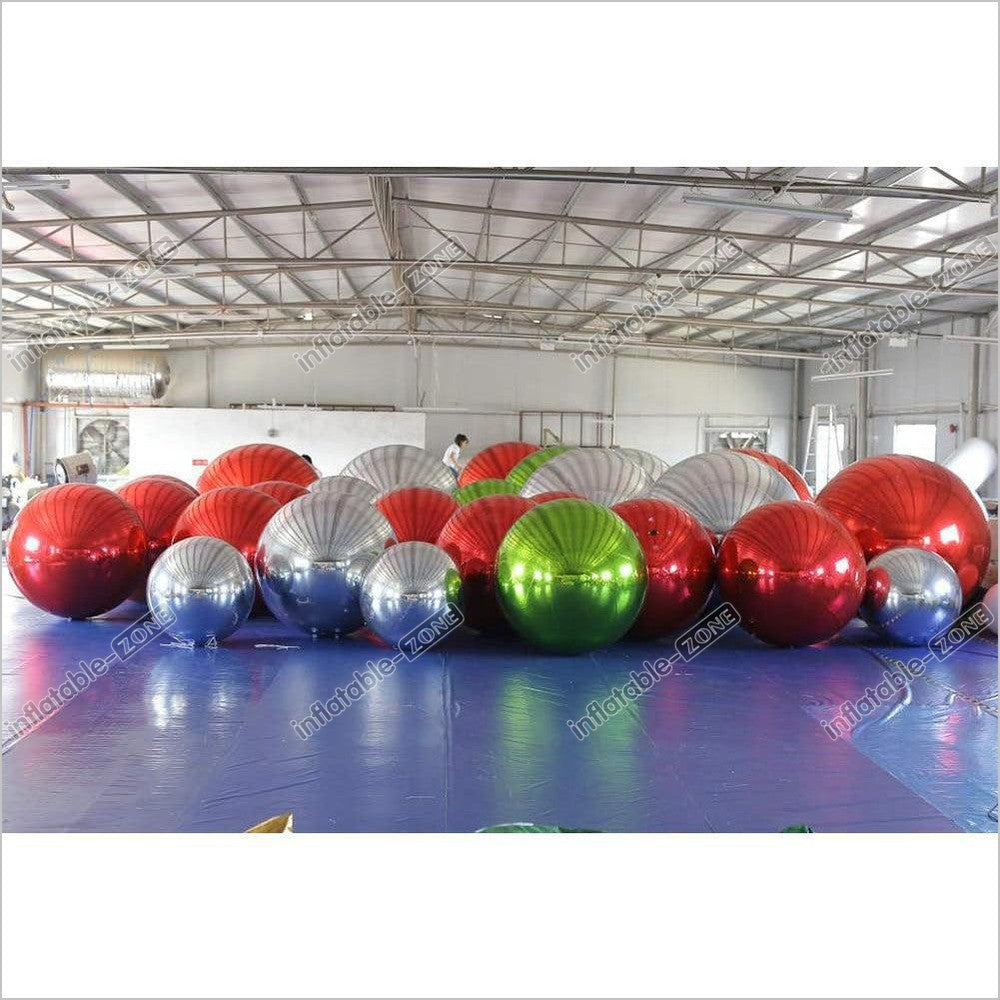 Event Party Inflatable Mirror Ball Show Advertising Mirror Ball For Commercial Street Decoration - Inflatable-Zone