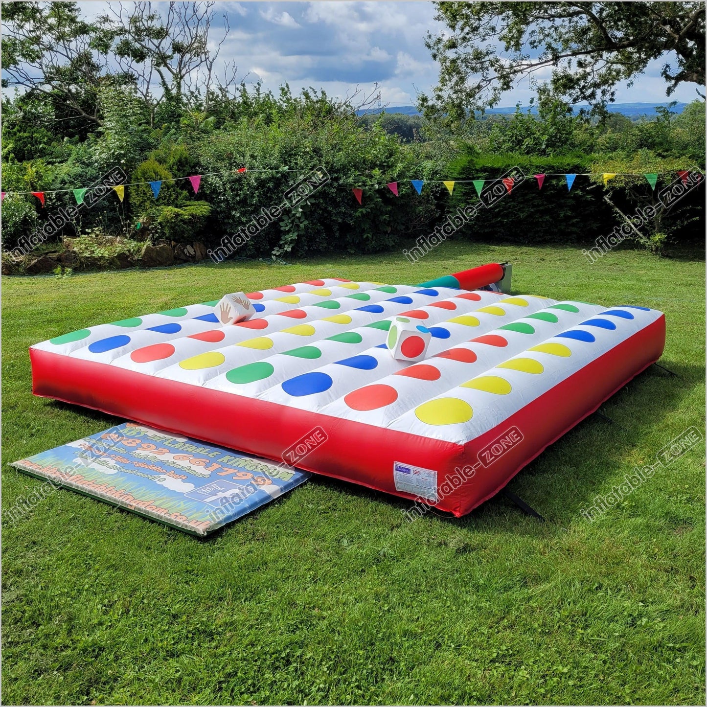 Inflatable Twister Games Bed, Giant Inflatable Twister Mattress - Inflatable-Zone