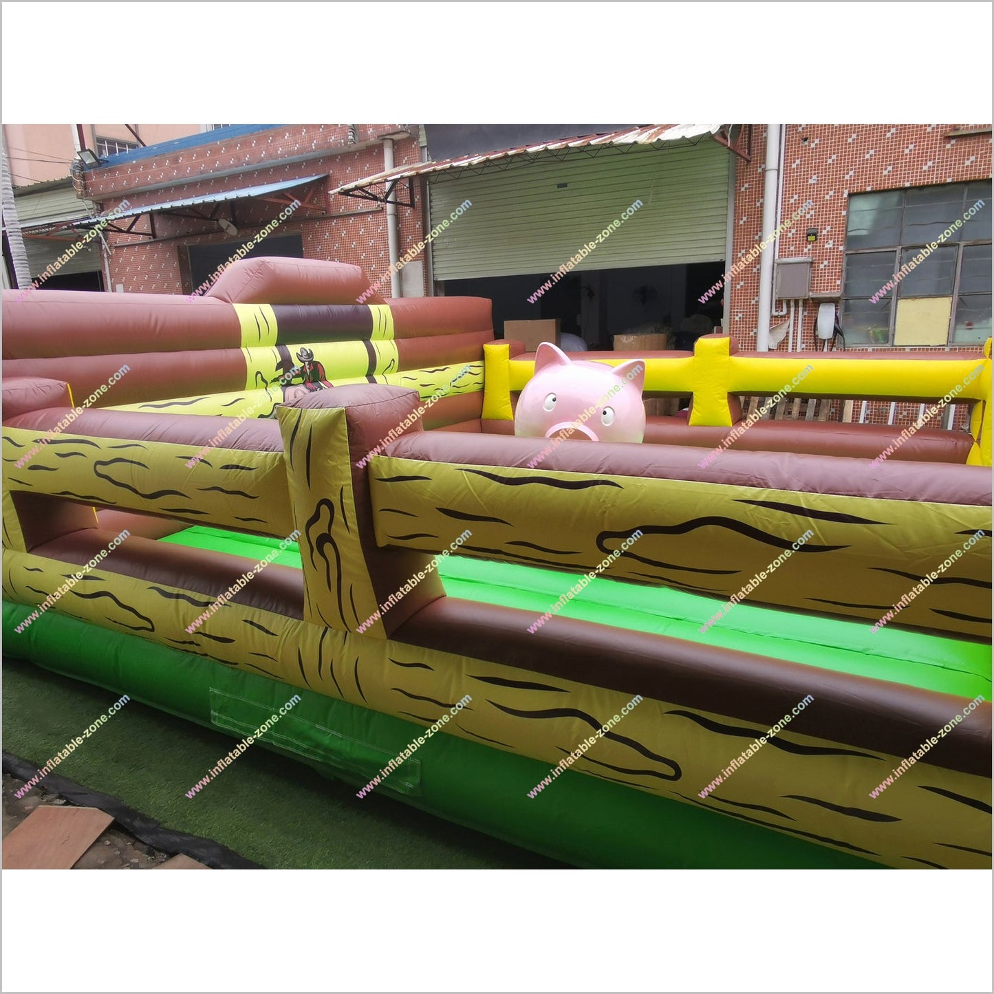 Challenge Fun Inflatable Mechanical Rodeo Pig Experience Theme Park Bull Riding Machine For Sale