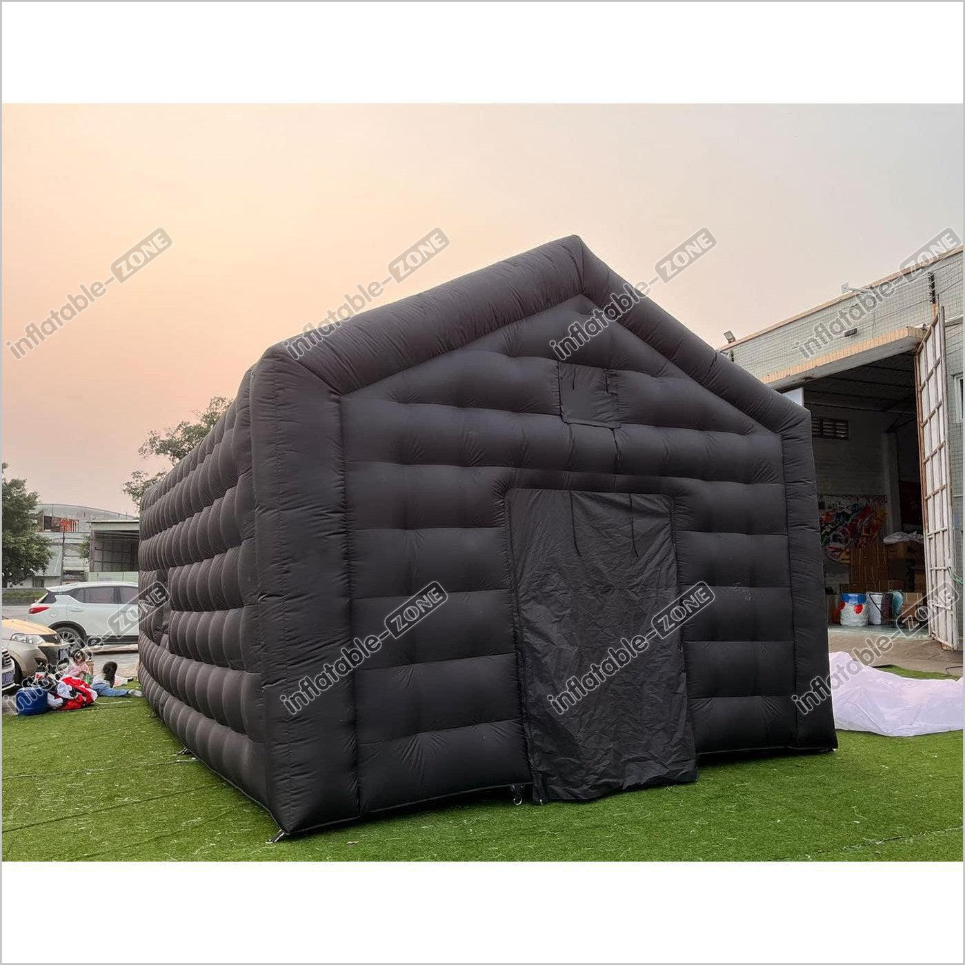 Large Black Inflatable Nightcube Wedding Tent Square Gazebo Event Room Big Mobile Portable Inflatable Night Club Party Pavilion Disco Tent - Inflatable-Zone
