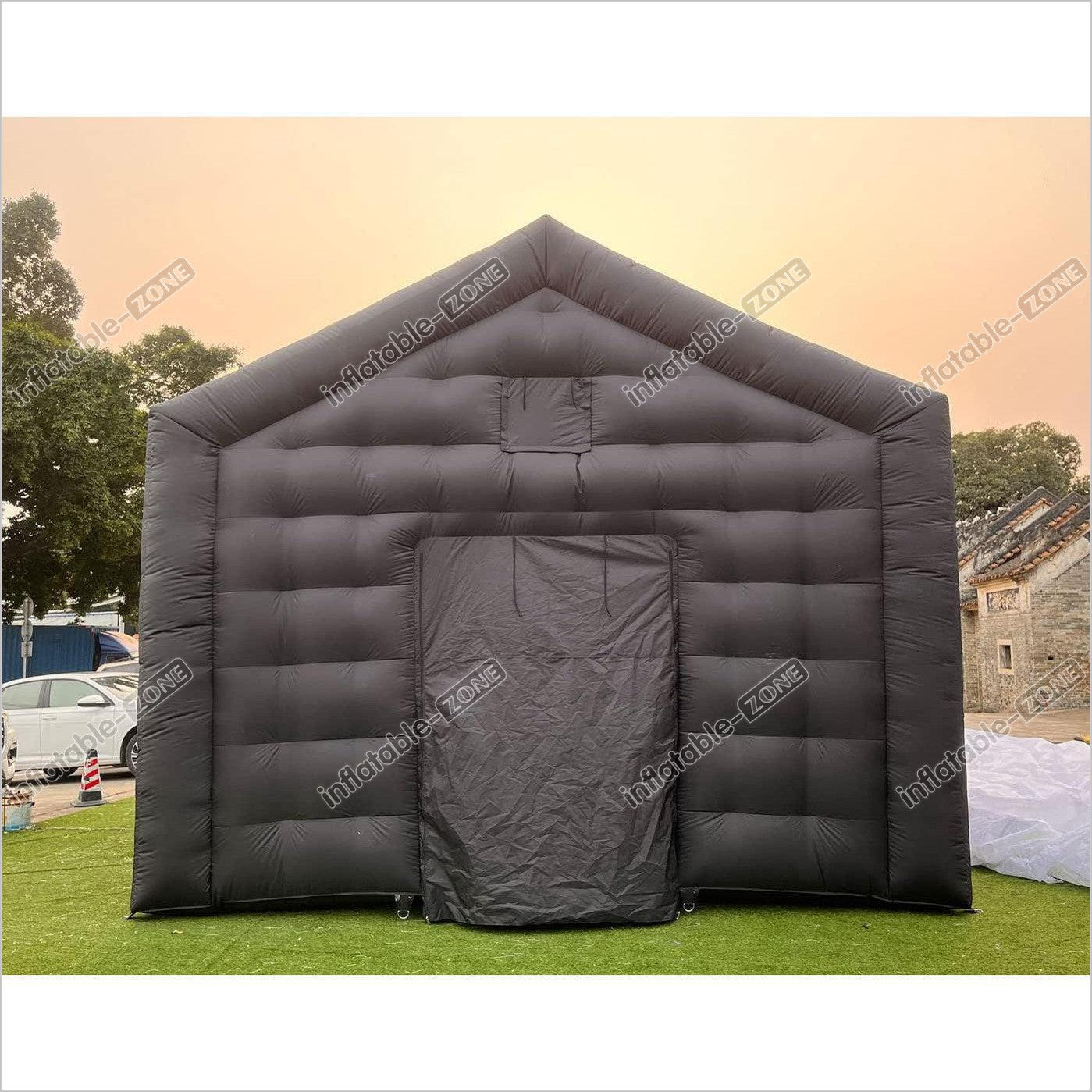 Large Black Inflatable Nightcube Wedding Tent Square Gazebo Event Room Big Mobile Portable Inflatable Night Club Party Pavilion Disco Tent - Inflatable-Zone