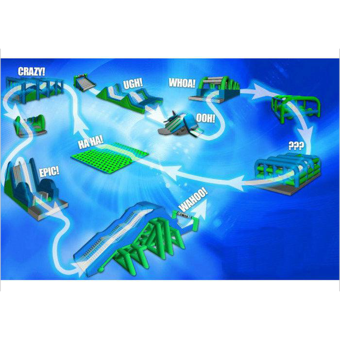 Exciting Summer Sports Inflatable Obstacle Course Climbing Wall Games - Inflatable-Zone