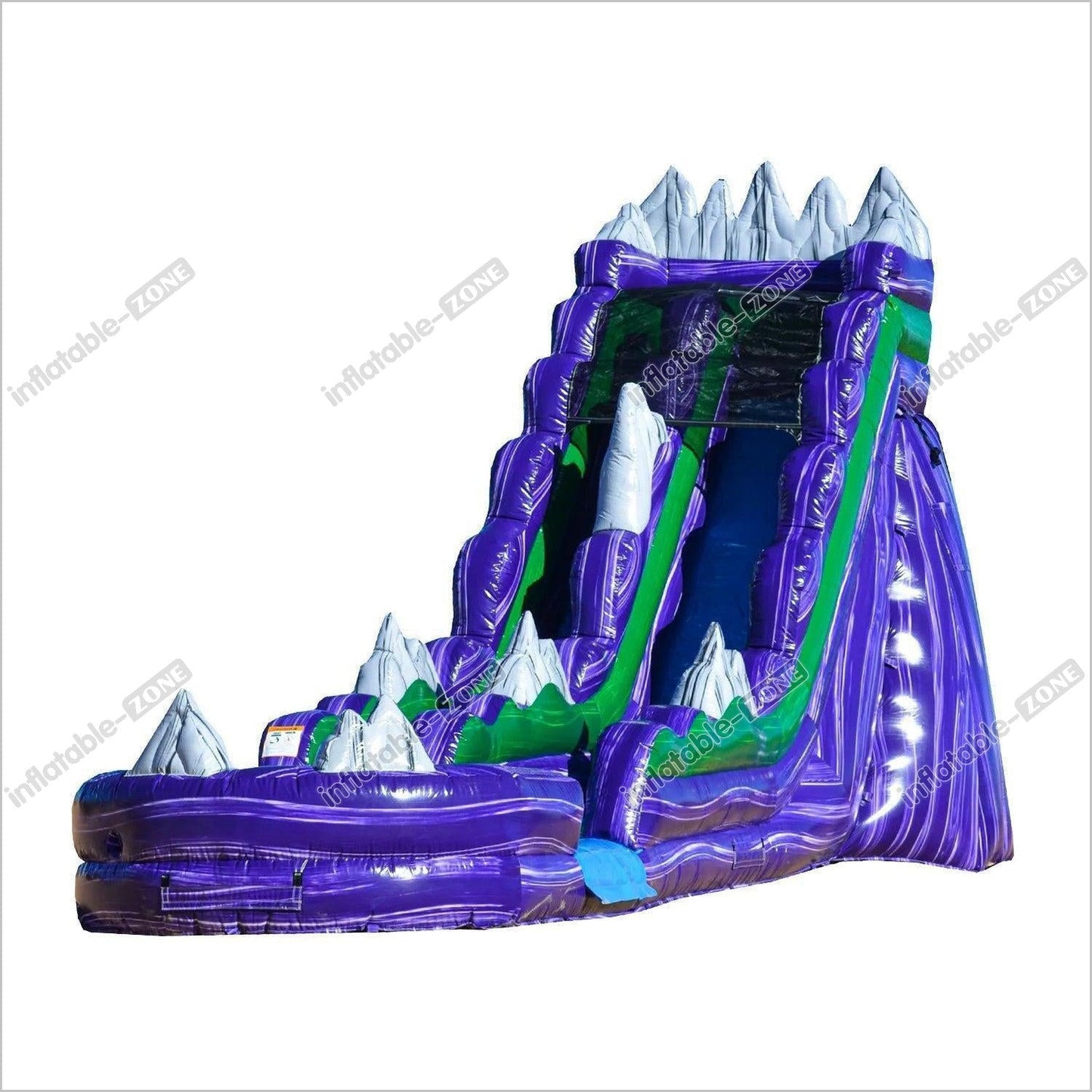 Dark Night Water Slide Inflatable Splash Pool Wet Dry Blow Up Slip And Slide For Adults - Inflatable-Zone