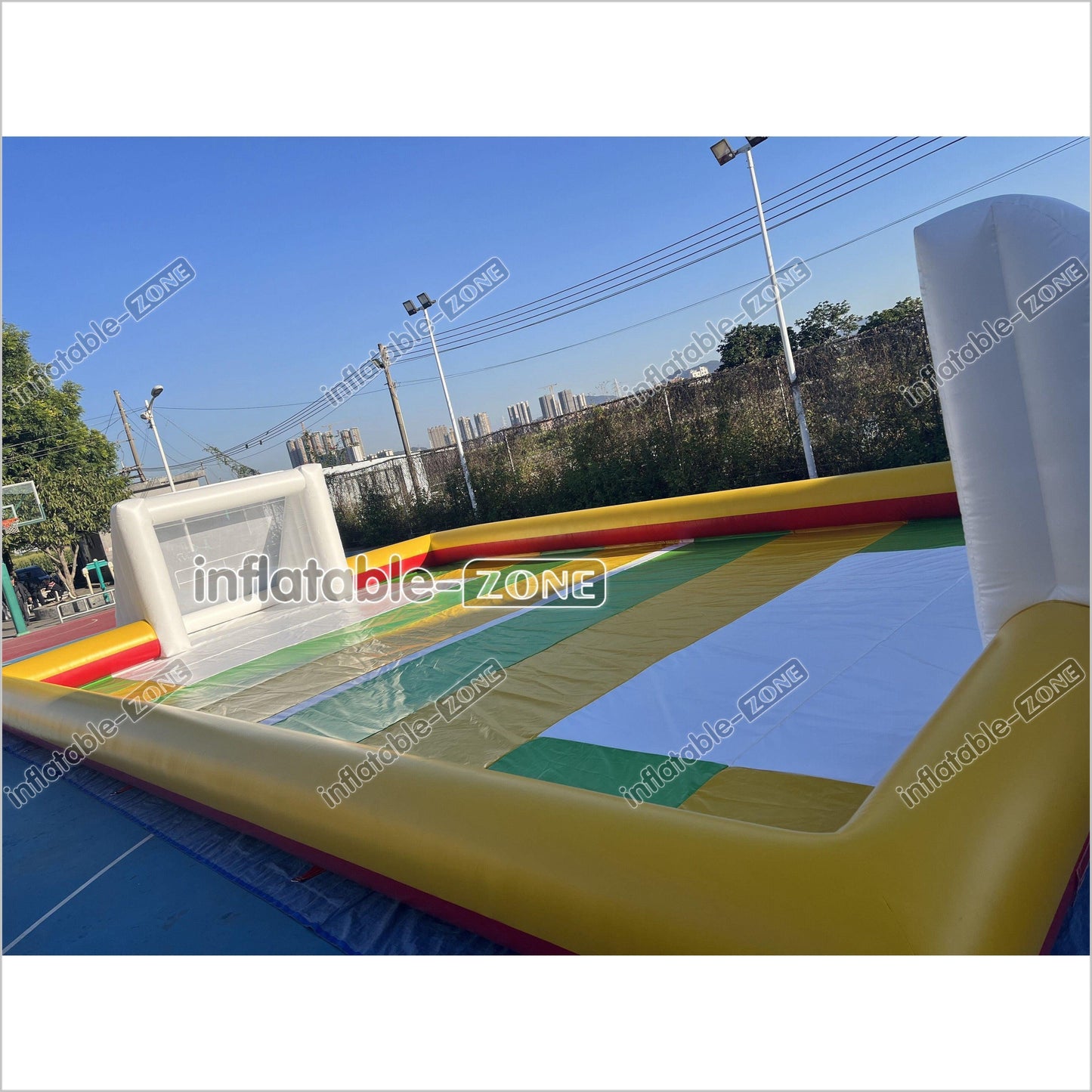 Giant Inflatable Football Field Inflatable Soccer Field Pitch For Outdoor Inflatable Soccer Games - Inflatable-Zone