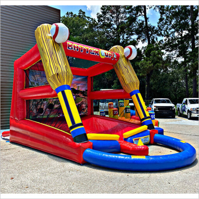 Batter Up Baseball Batting Practice Near Me Inflatable Baseball Game Outdoor Team Building Activities
