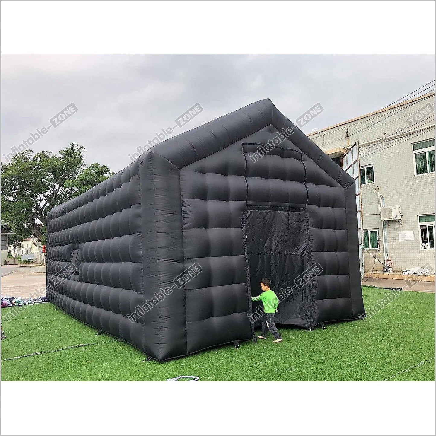 Large Black Inflatable Nightcube Wedding Tent Square Gazebo Event Room Big Mobile Portable Inflatable Night Club Party Pavilion Disco Tent - Inflatable-Zone