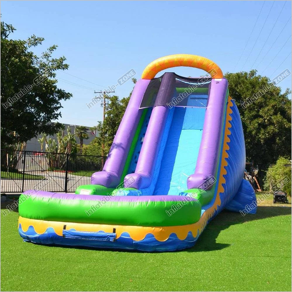 Garden Water Slide Inflatable Curved Arch Across The Top Wet Dry Inflatable Slide For Pool - Inflatable-Zone