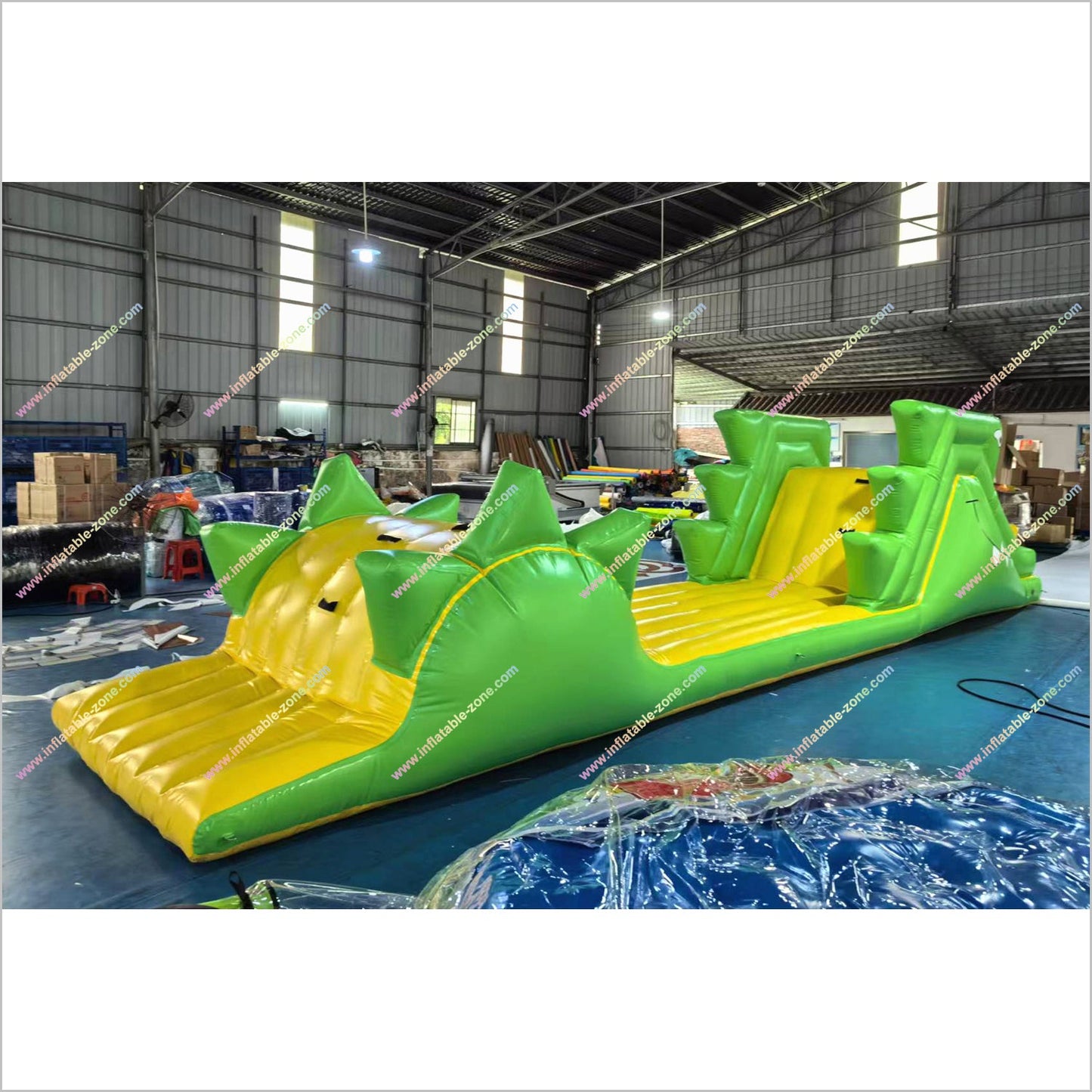 Dinosaur Themed Inflatable Obstacle Course To Rent Water Parks Near Me Floating Water Obstacle Course - Inflatable-Zone