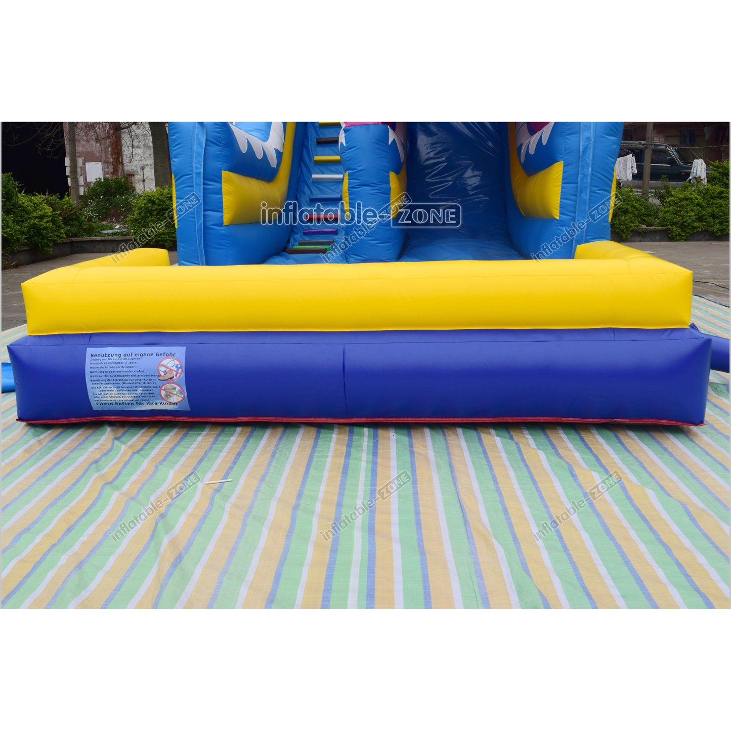 Fun Giant Inflatable Shark Water Slide Outdoor Commercial Large Bouncy Waterslide With Pool Playground Equipment - Inflatable-Zone