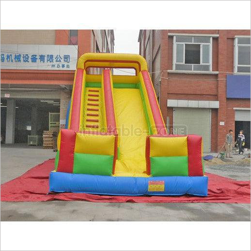 Inflatable Minons Slide,Orange Inflatable Slide,Curved Inflatable Slide - Inflatable-Zone