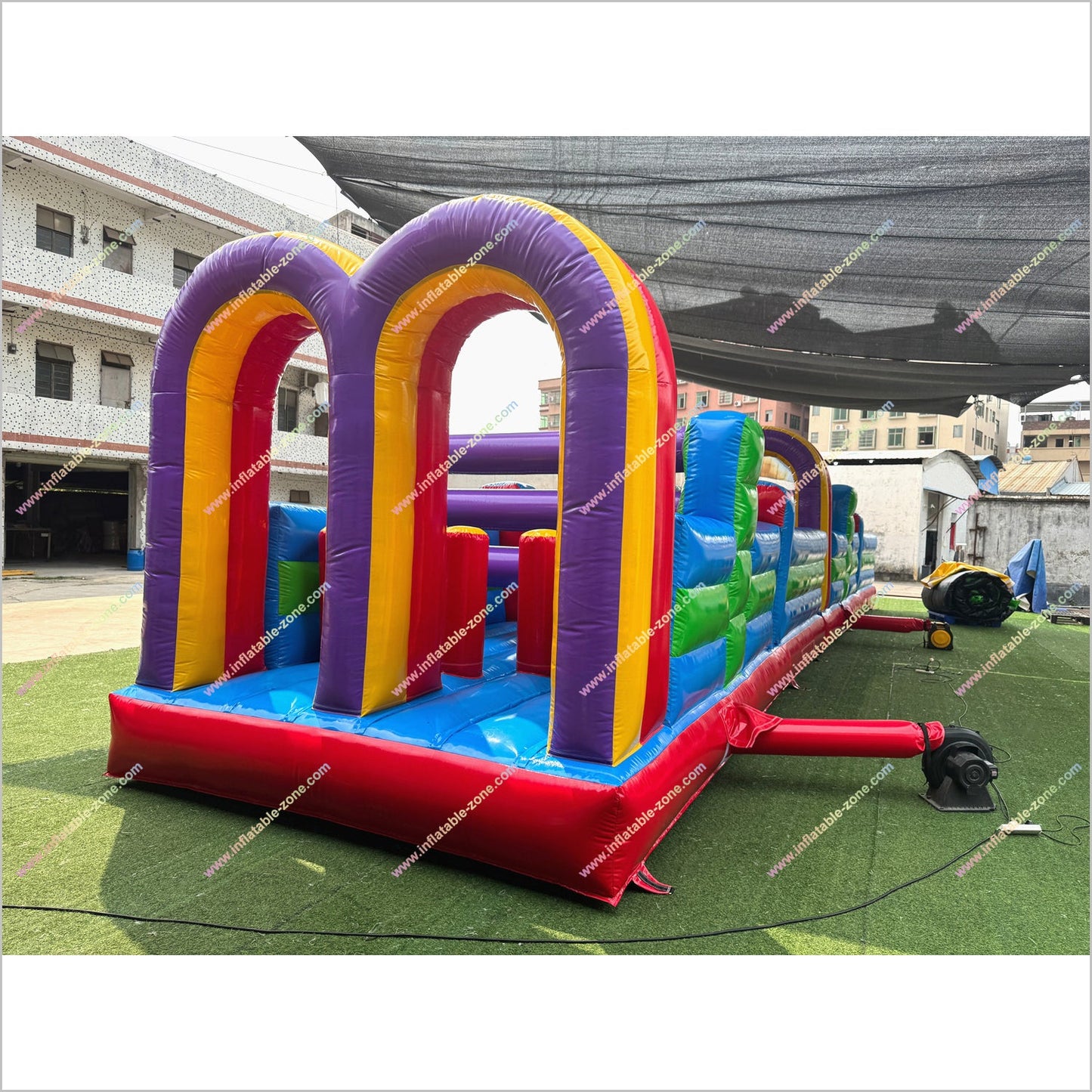 Adult Inflatable Obstacle Course Rental Inclusive Playground Equipment Obstacle Game Wipeout Course Near Me - Inflatable-Zone