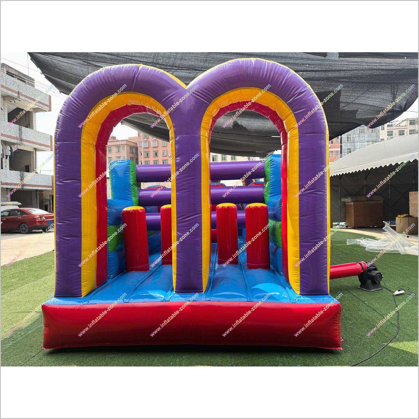 Adult Inflatable Obstacle Course Rental Inclusive Playground Equipment Obstacle Game Wipeout Course Near Me - Inflatable-Zone