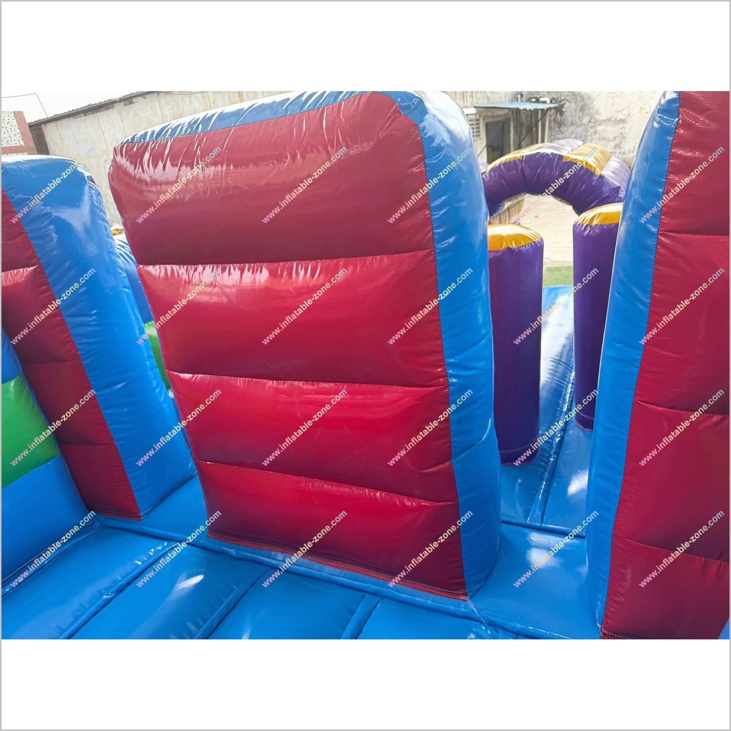 Adult Inflatable Obstacle Course Rental Inclusive Playground Equipment Obstacle Game Wipeout Course Near Me - Inflatable-Zone
