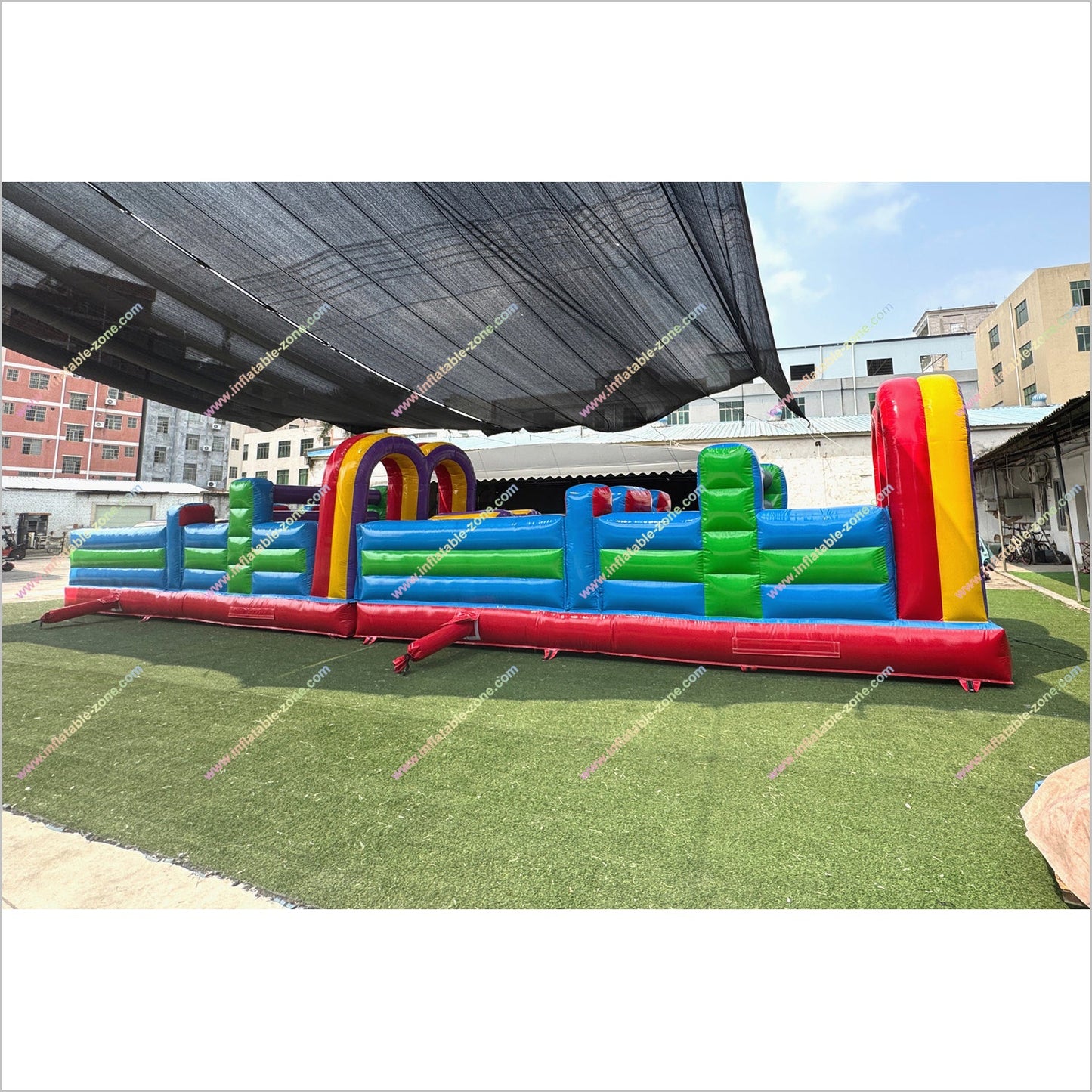 Adult Inflatable Obstacle Course Rental Inclusive Playground Equipment Obstacle Game Wipeout Course Near Me - Inflatable-Zone