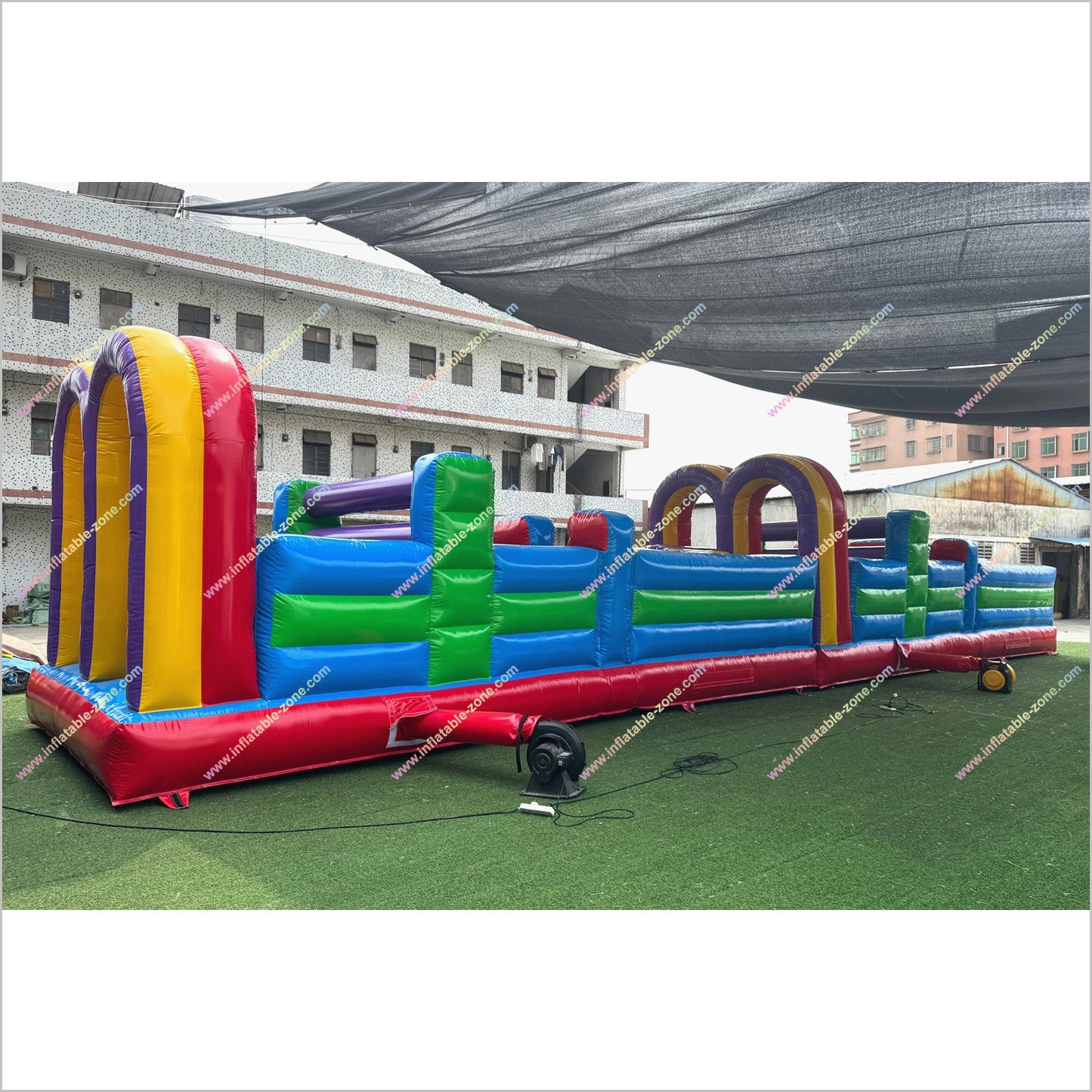 Adult Inflatable Obstacle Course Rental Inclusive Playground Equipment Obstacle Game Wipeout Course Near Me - Inflatable-Zone