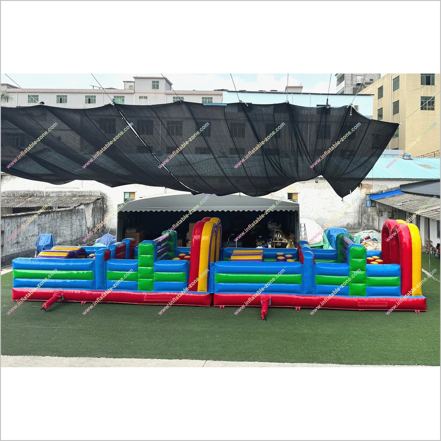 Adult Inflatable Obstacle Course Rental Inclusive Playground Equipment Obstacle Game Wipeout Course Near Me - Inflatable-Zone