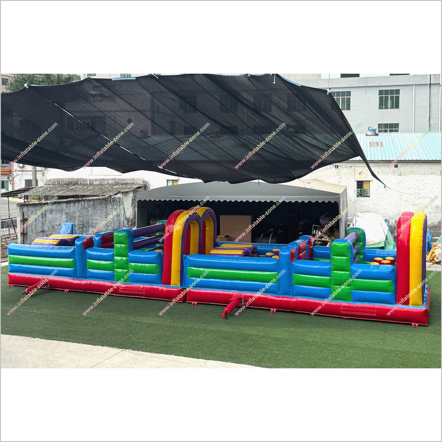 Adult Inflatable Obstacle Course Rental Inclusive Playground Equipment Obstacle Game Wipeout Course Near Me - Inflatable-Zone