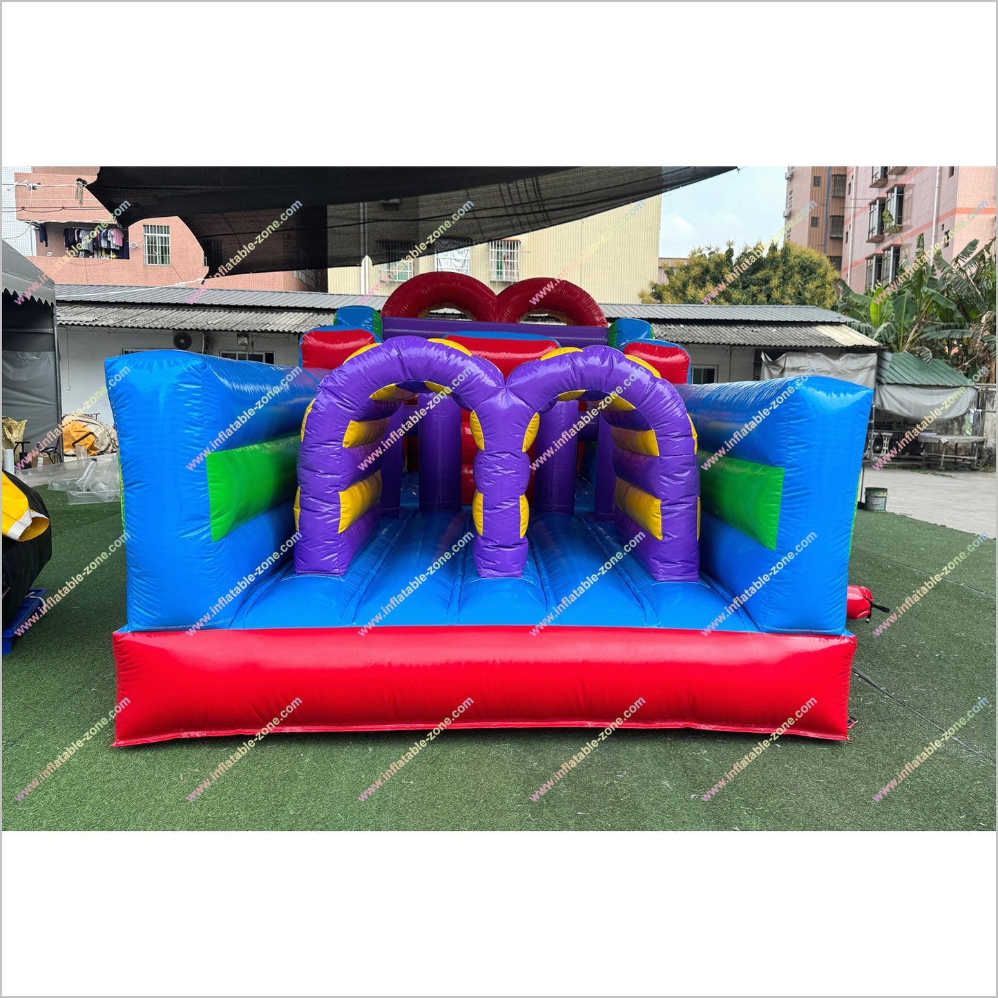 Adult Inflatable Obstacle Course Rental Inclusive Playground Equipment Obstacle Game Wipeout Course Near Me - Inflatable-Zone