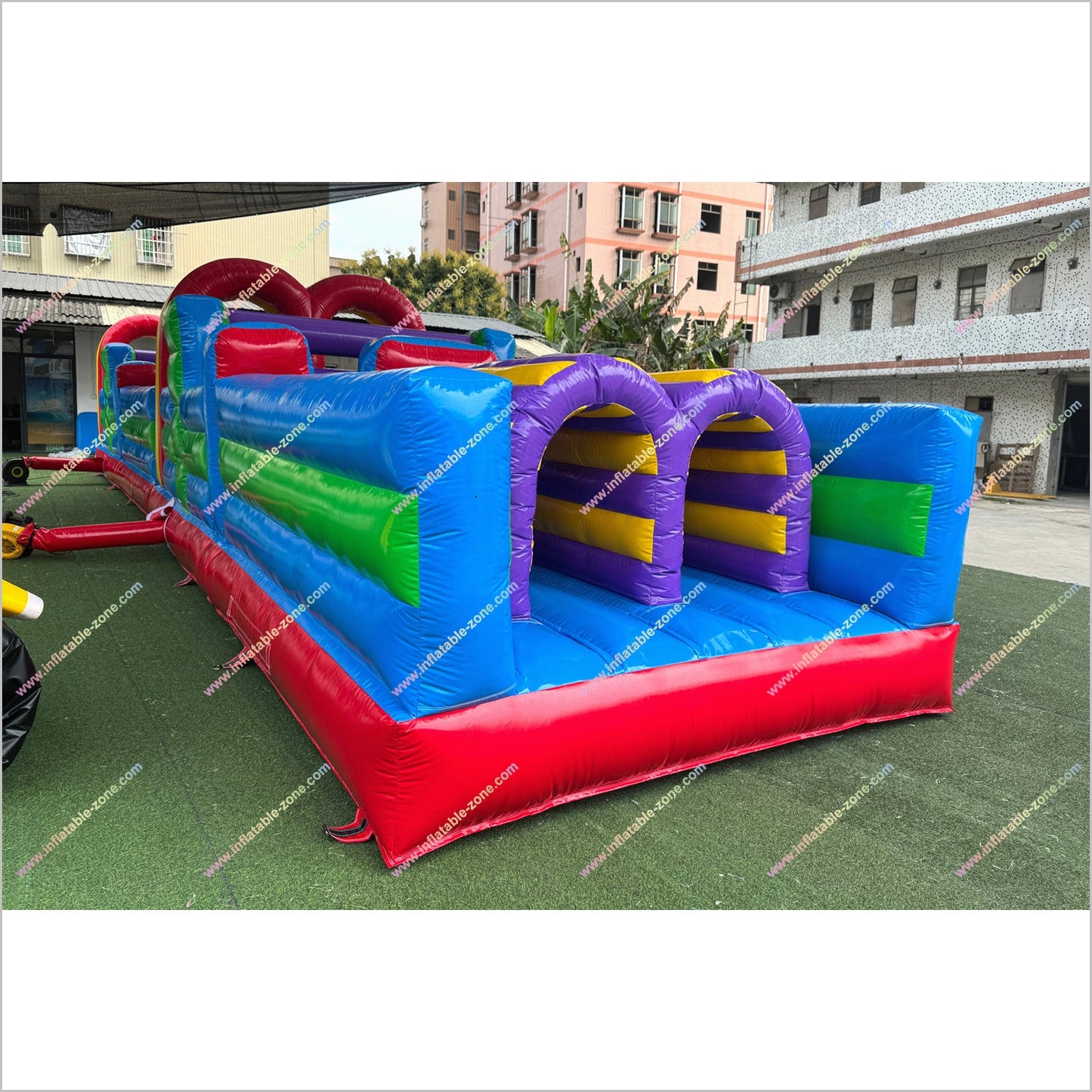Adult Inflatable Obstacle Course Rental Inclusive Playground Equipment Obstacle Game Wipeout Course Near Me - Inflatable-Zone