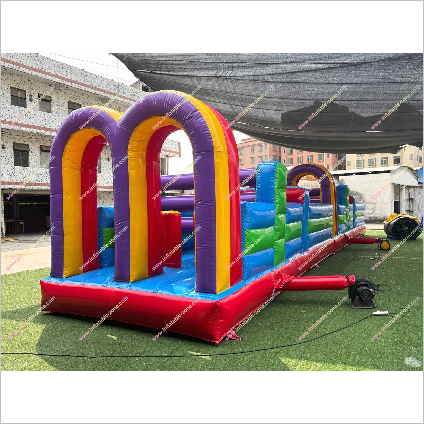 Adult Inflatable Obstacle Course Rental Inclusive Playground Equipment Obstacle Game Wipeout Course Near Me - Inflatable-Zone
