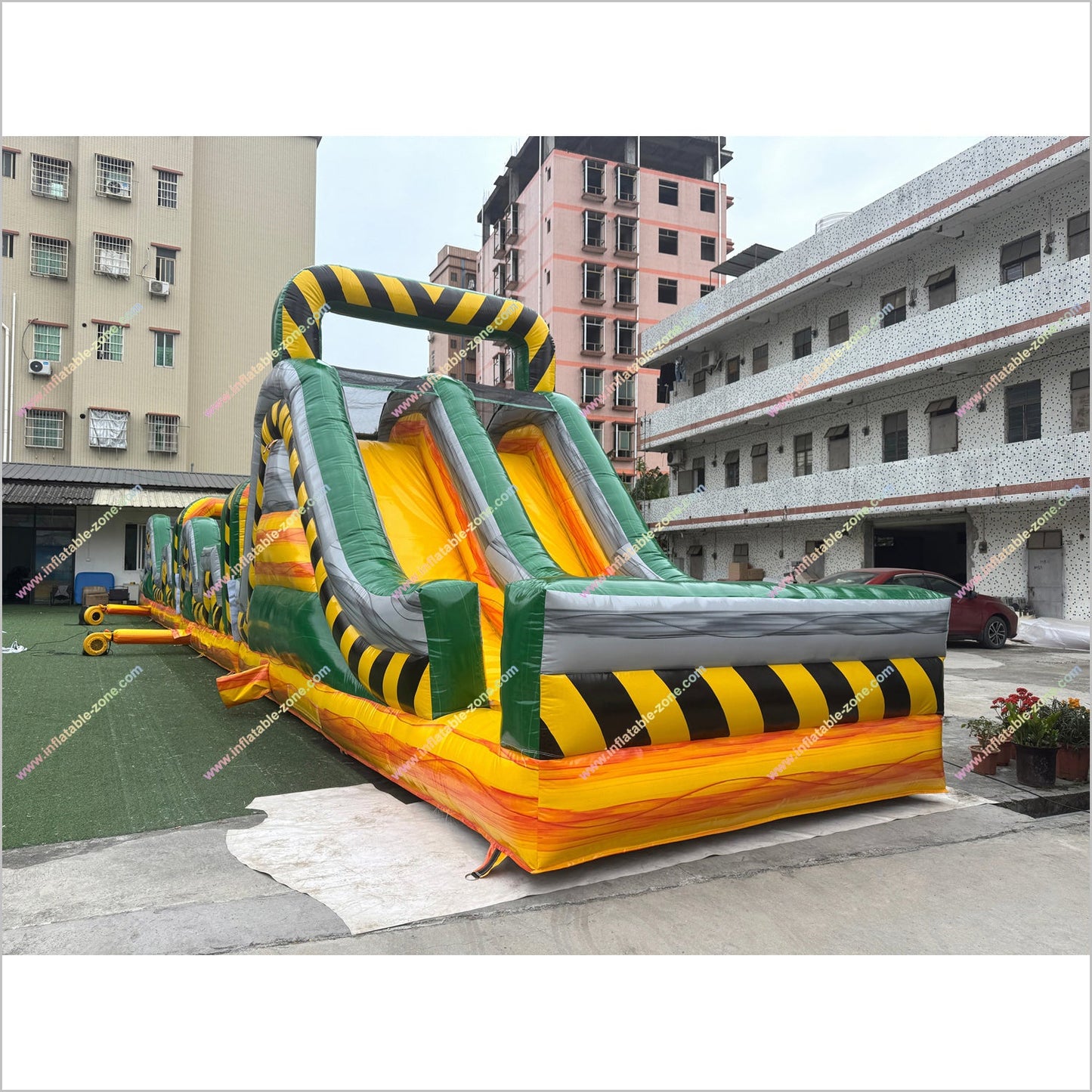 Ultimate Challenge Adult Inflatable Obstacle Course Near Me Nuclear Toxic Assault Course Bouncy Castle Hire - Inflatable-Zone