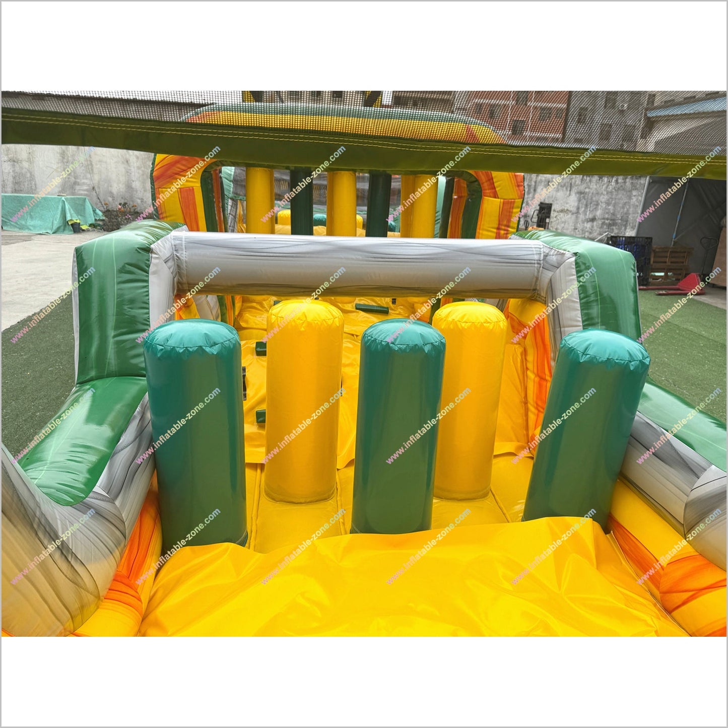 Ultimate Challenge Adult Inflatable Obstacle Course Near Me Nuclear Toxic Assault Course Bouncy Castle Hire - Inflatable-Zone