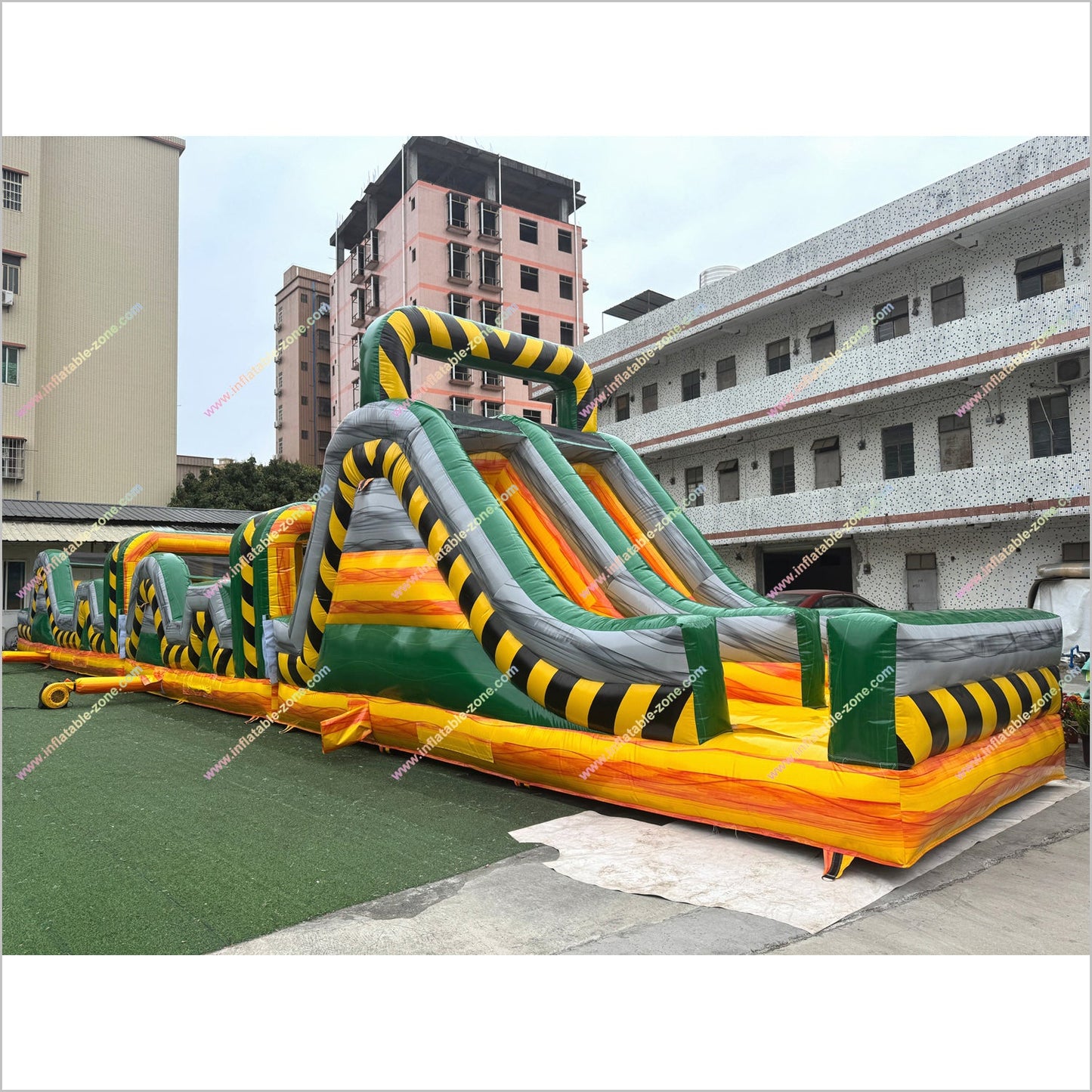Ultimate Challenge Adult Inflatable Obstacle Course Near Me Nuclear Toxic Assault Course Bouncy Castle Hire - Inflatable-Zone