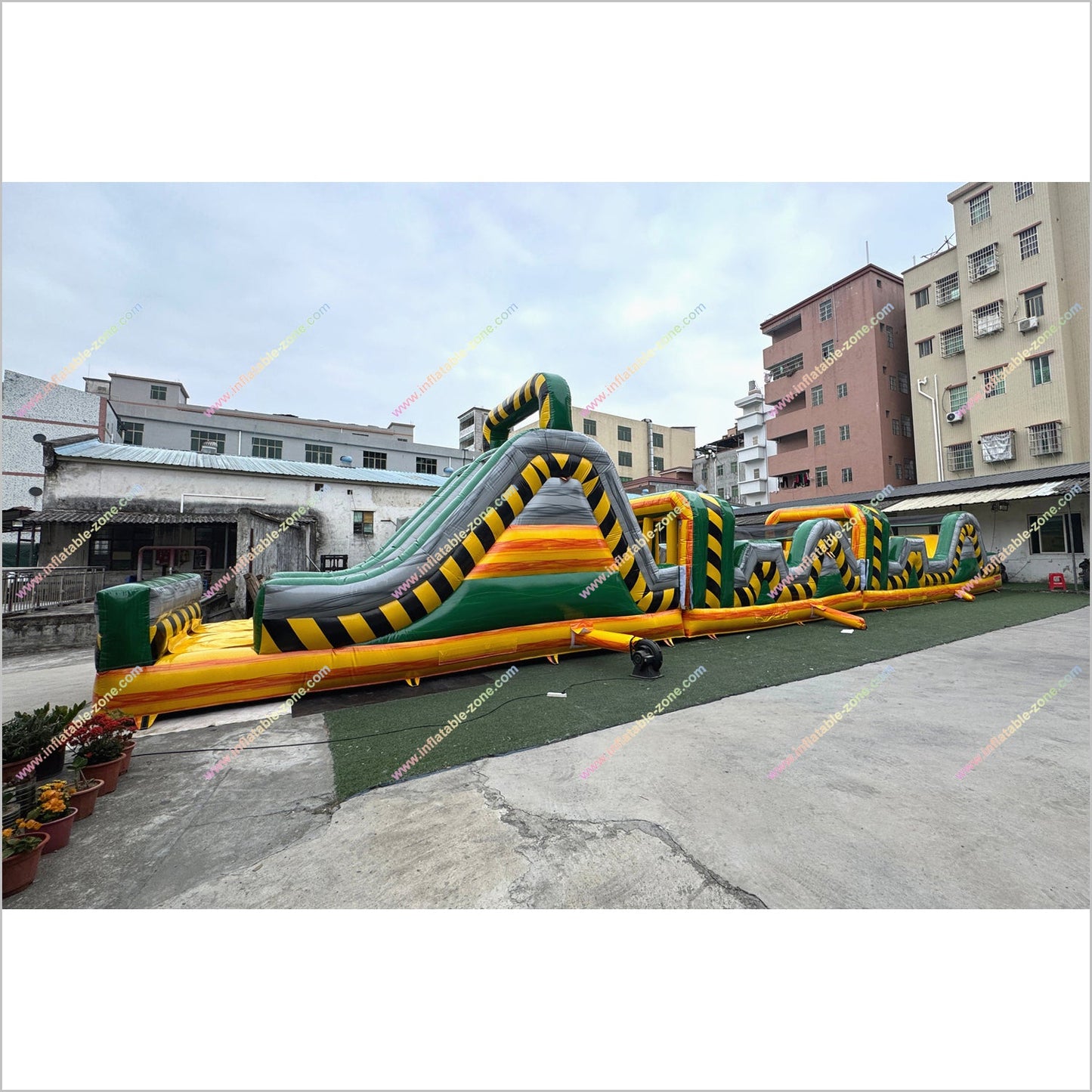 Ultimate Challenge Adult Inflatable Obstacle Course Near Me Nuclear Toxic Assault Course Bouncy Castle Hire - Inflatable-Zone
