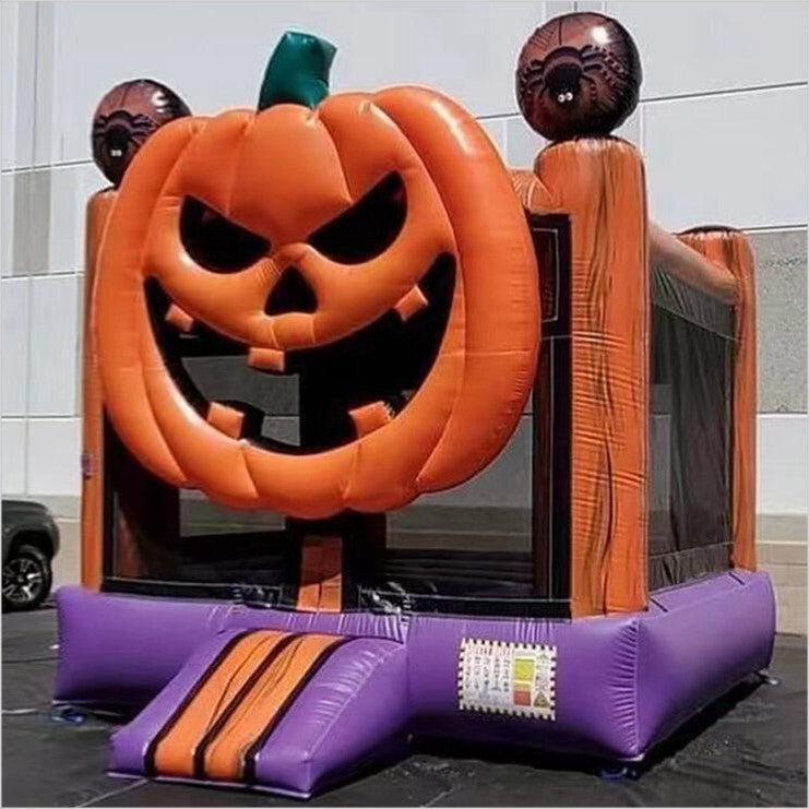 Halloween Pumpkin Bounce House Outdoor Inflatable Jumping Bouncy Castle Blow Up Party - Inflatable-Zone