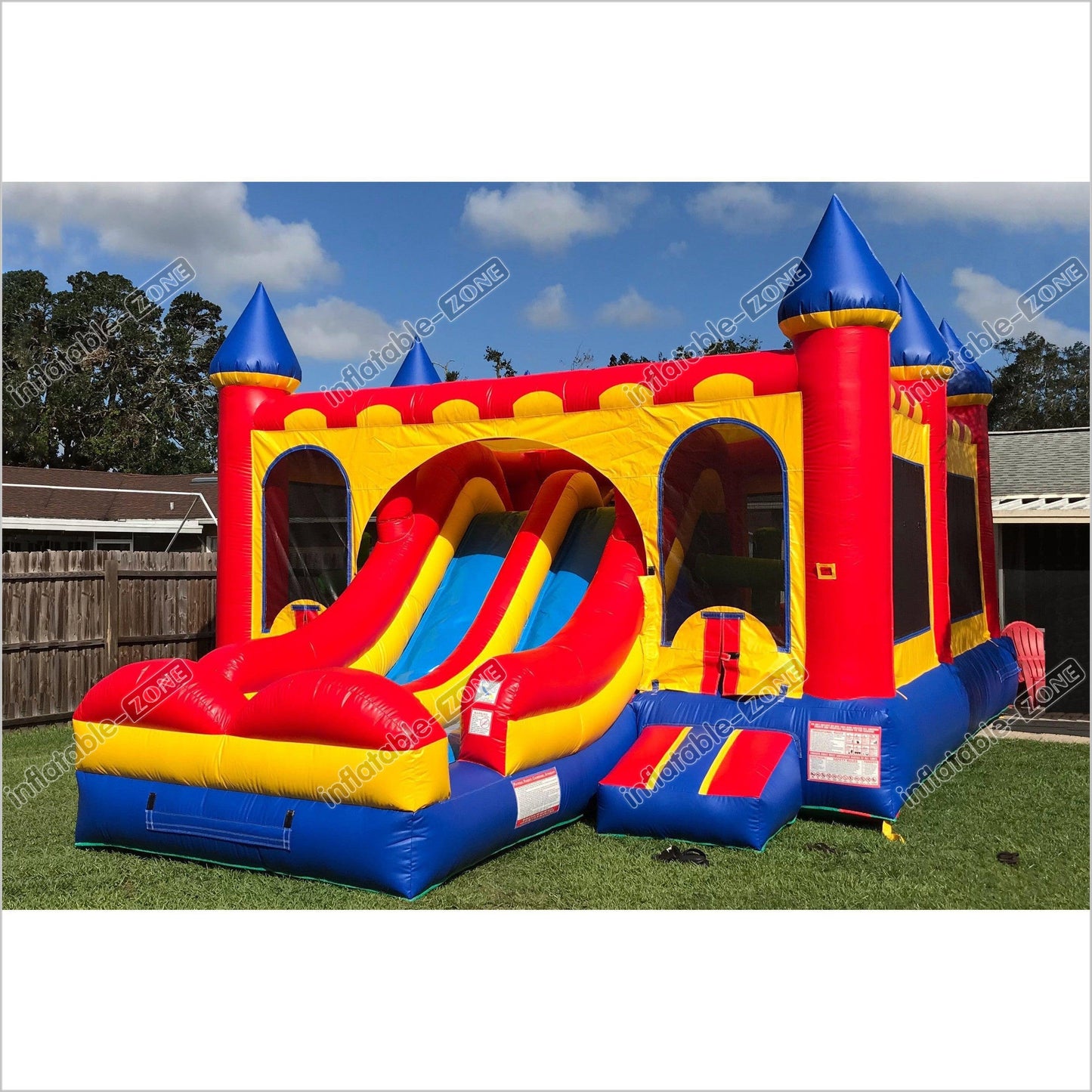 Combo Bounce House Big Blow Up Slide Play Yard Inflatable Bouncer Castle Fun Party For Adults - Inflatable-Zone