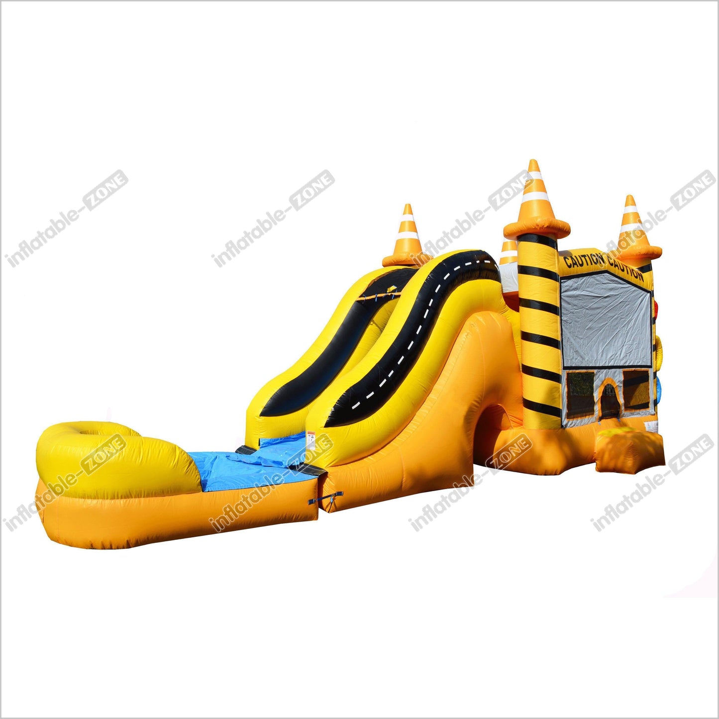 Construction Bounce House Slides Combo Outdoor Bouncy Castle Commercial Inflatables Fun Party - Inflatable-Zone