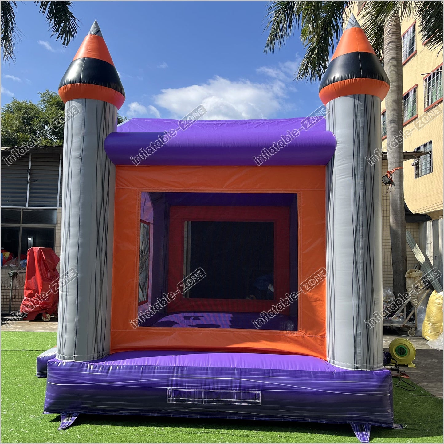 Halloween Pumpkin And Ghost Backyard Jumping Castle Childrens Soft Play Hire Inflatable Bounce House For Sale - Inflatable-Zone