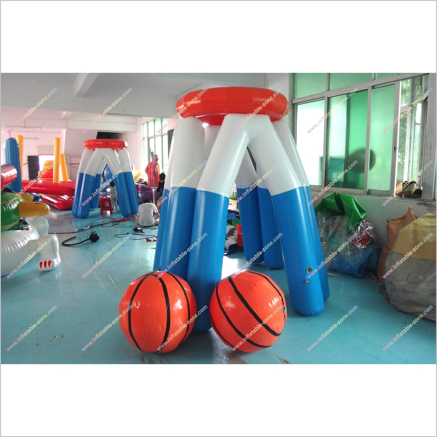 Basketball Hoop Inflatable Interactive Toys Stands Portable Shoot The Hoop Fun Basketball Game - Inflatable-Zone
