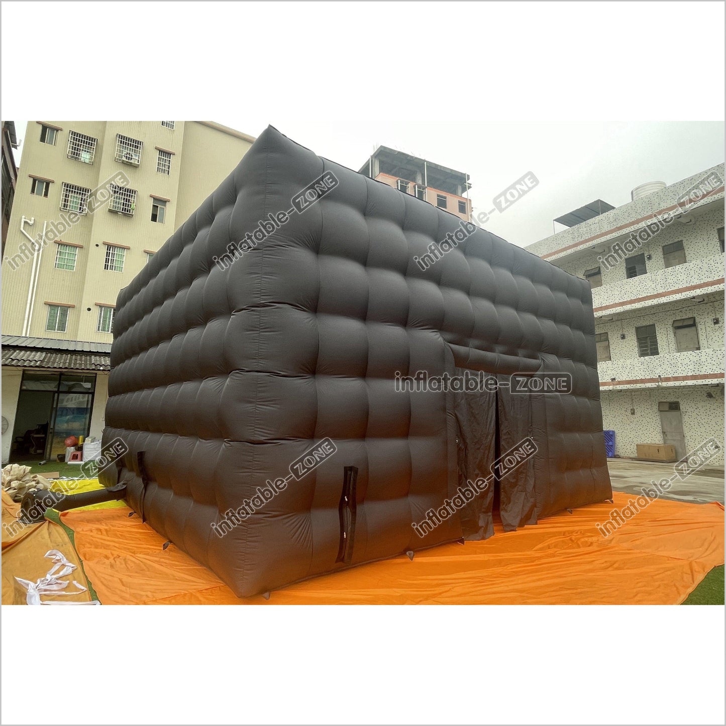 Black Inflatable Night Club Large Inflatable Party Tent Waterproof Nightclub House Disco Tent For Outdoor Wedding - Inflatable-Zone