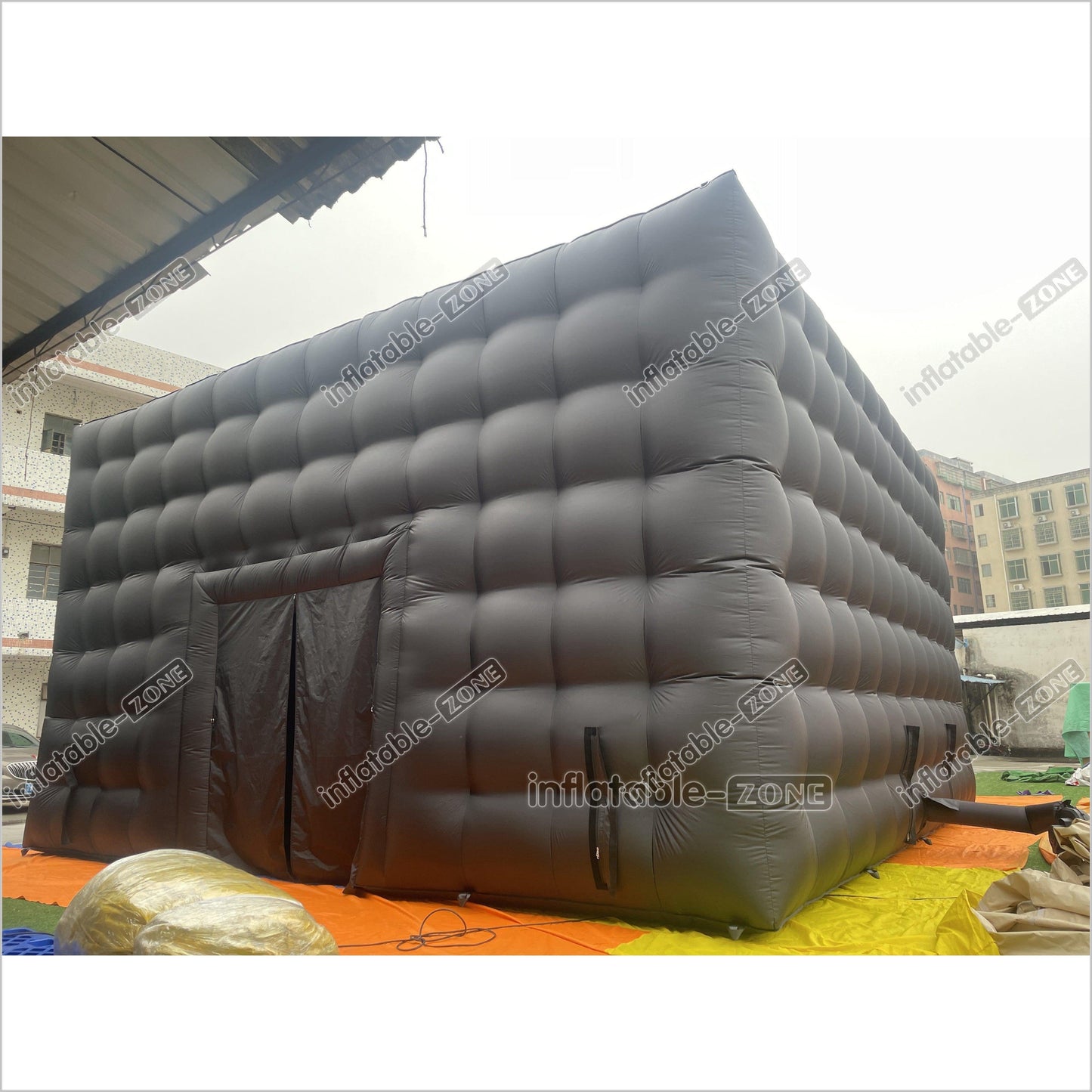 Black Inflatable Night Club Large Inflatable Party Tent Waterproof Nightclub House Disco Tent For Outdoor Wedding - Inflatable-Zone