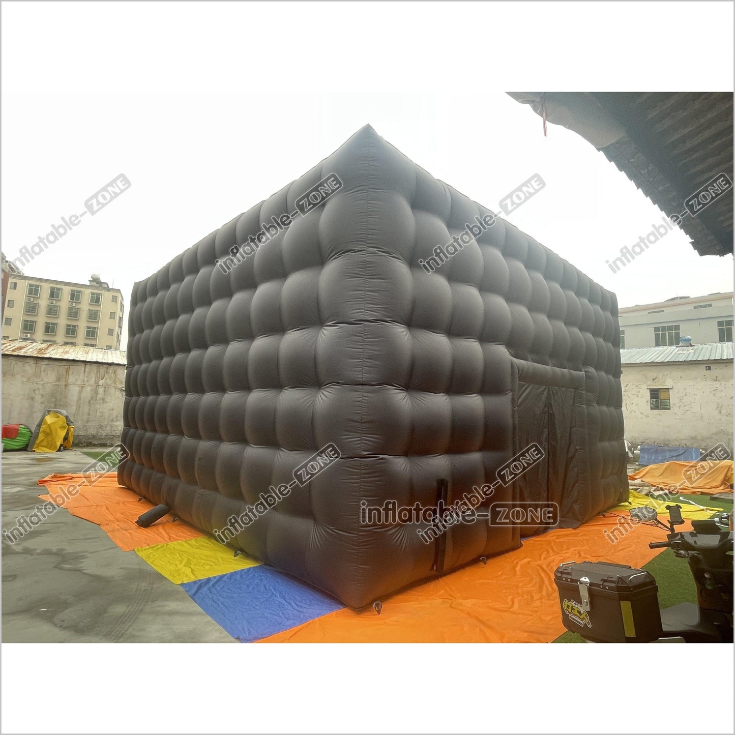 Black Inflatable Night Club Large Inflatable Party Tent Waterproof Nightclub House Disco Tent For Outdoor Wedding - Inflatable-Zone