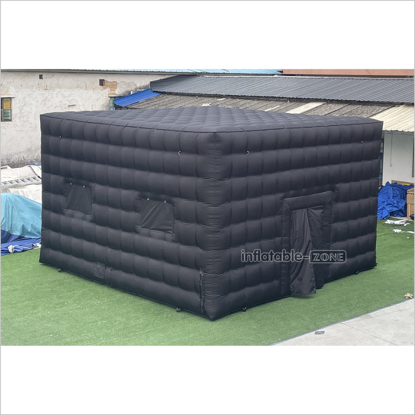 Outdoor Advertising Black Large Inflatable Camping Tent Inflatable Nightclub House Disco Tent For Party Event - Inflatable-Zone