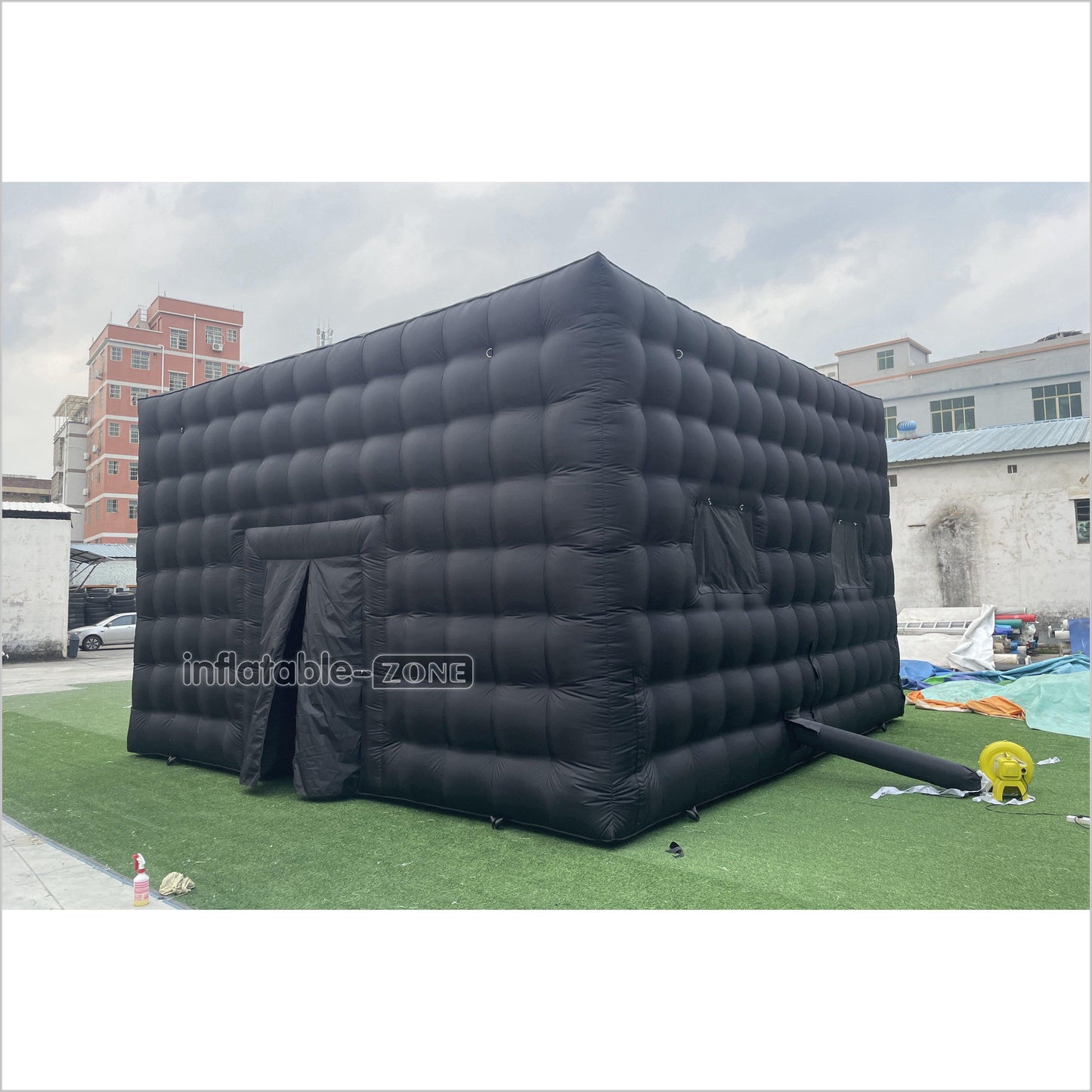 Outdoor Advertising Black Large Inflatable Camping Tent Inflatable Nightclub House Disco Tent For Party Event - Inflatable-Zone